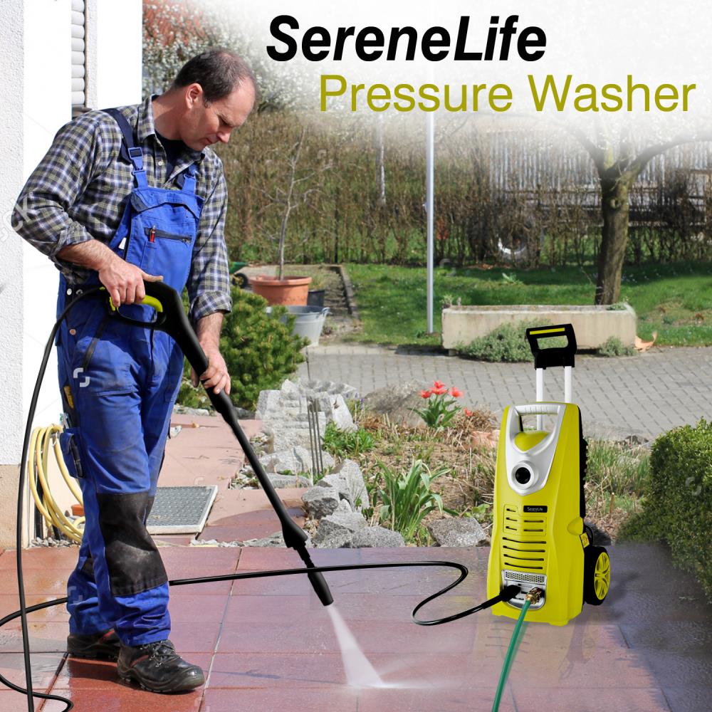 High-Pressure Electric Power Washer for Home & Outdoor Cleaning - Perfect for Driveways, Decks, Patios, and Car Washing
