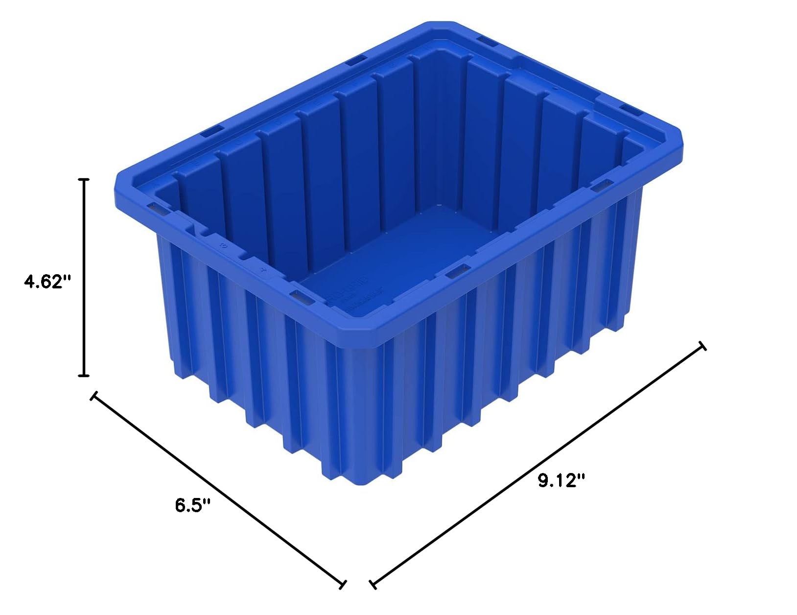Akro-Mils 33105 Stackable Plastic Storage Bins - 20 Pack Blue Modular Organizer Boxes (10.875
