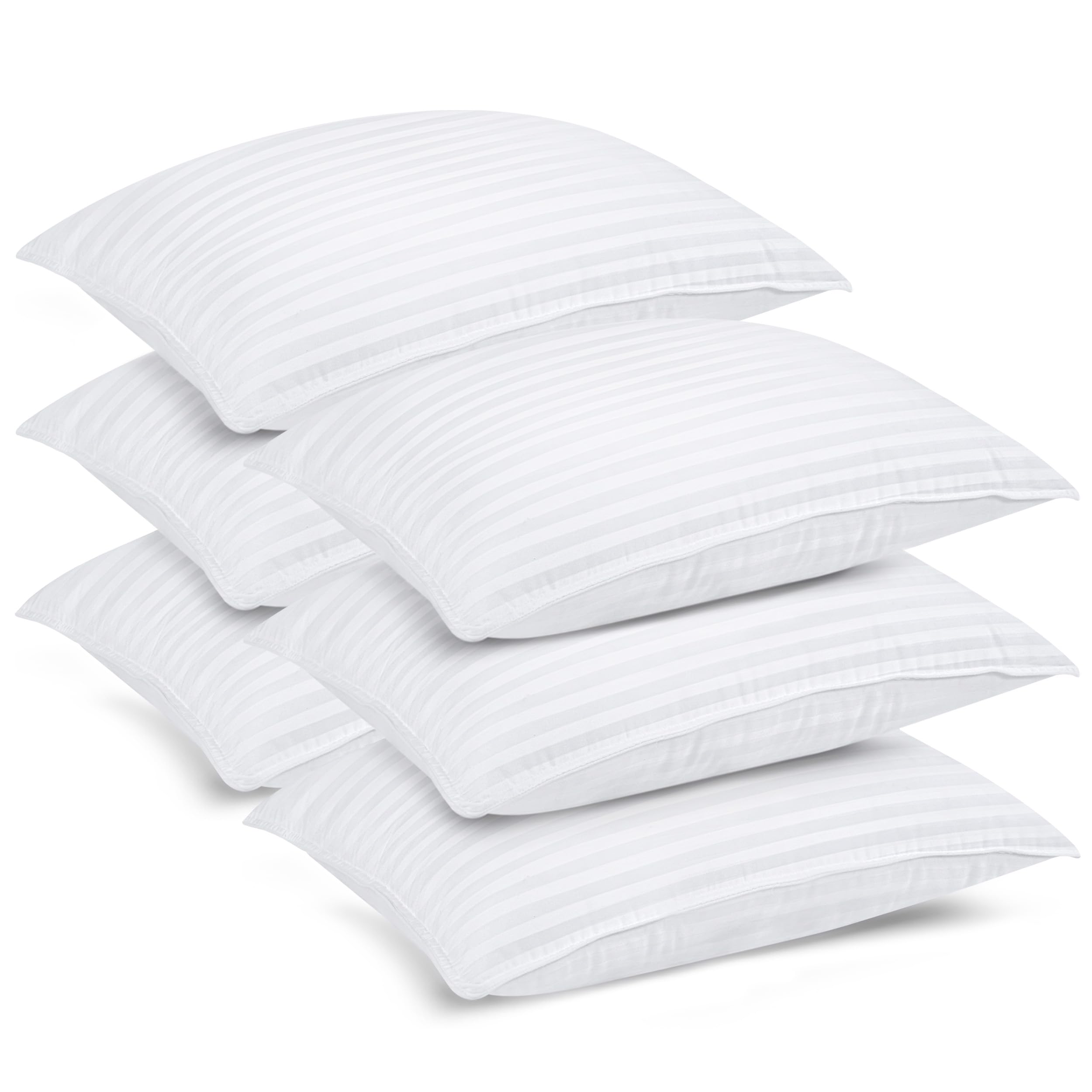Utopia Bedding Queen Size Cooling Pillows for Sleeping - Set of 6, Hotel Quality, Support for Back, Stomach & Side Sleepers - Perfect for Bedroom, Guest Room & Travel