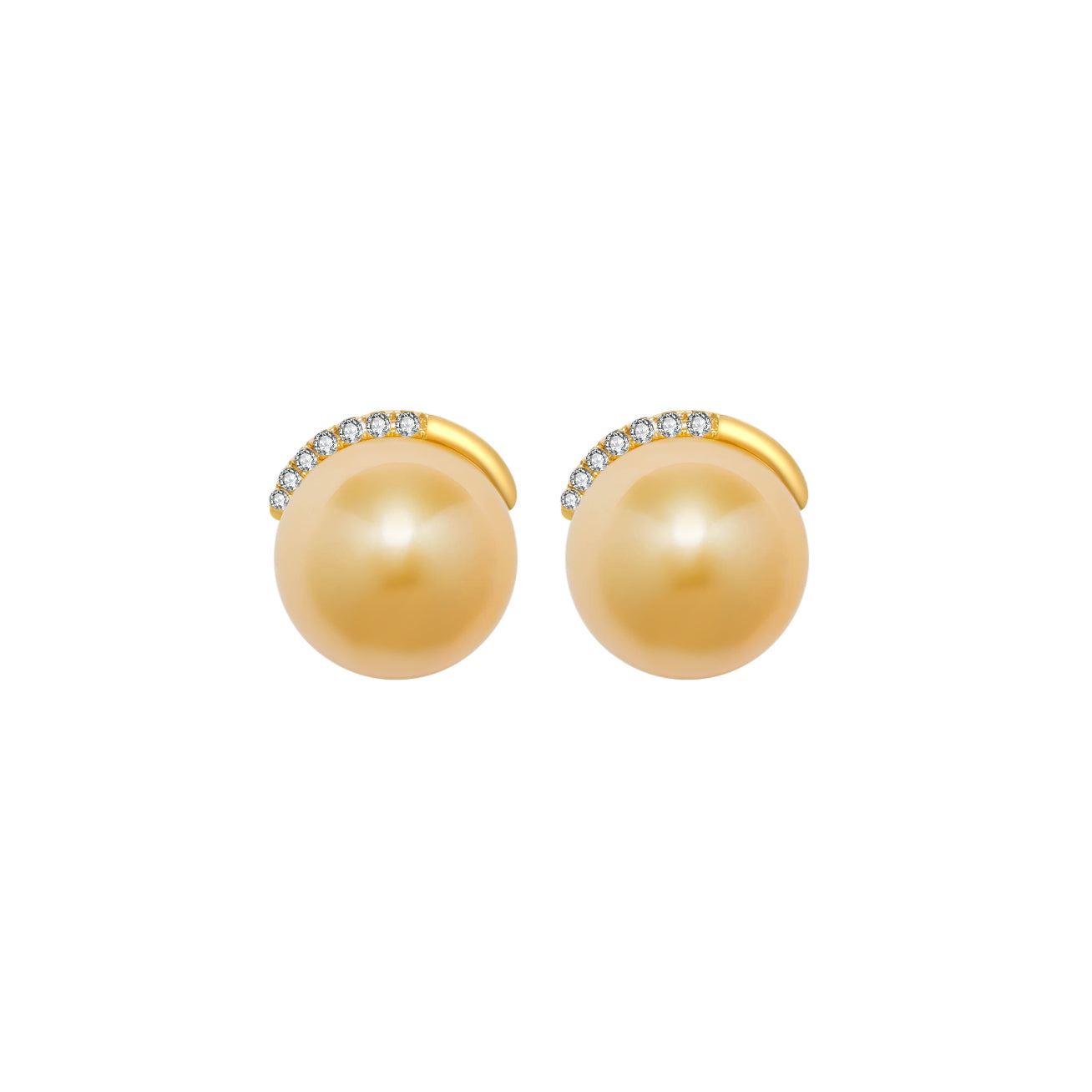 18K Solid Gold South Sea Pearl Earrings - Luxury Pearl Jewelry for Women - Elegant Gift for Wedding, Anniversary & Special Occasions
