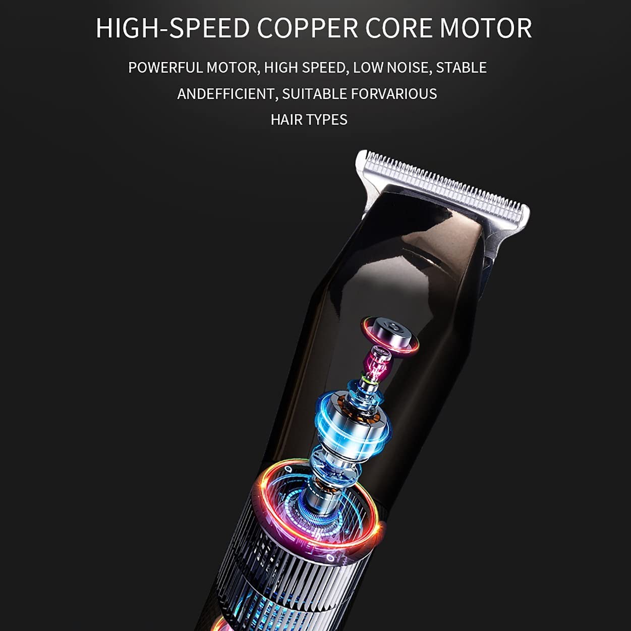 Professional Hair Clippers for Men & Kids - Rechargeable USB Electric Hair Trimmer with Stainless Steel Blades - Barber Quality Home Haircut Kit (Silver) - Perfect for DIY Haircuts, Beard Trimming & Family Grooming