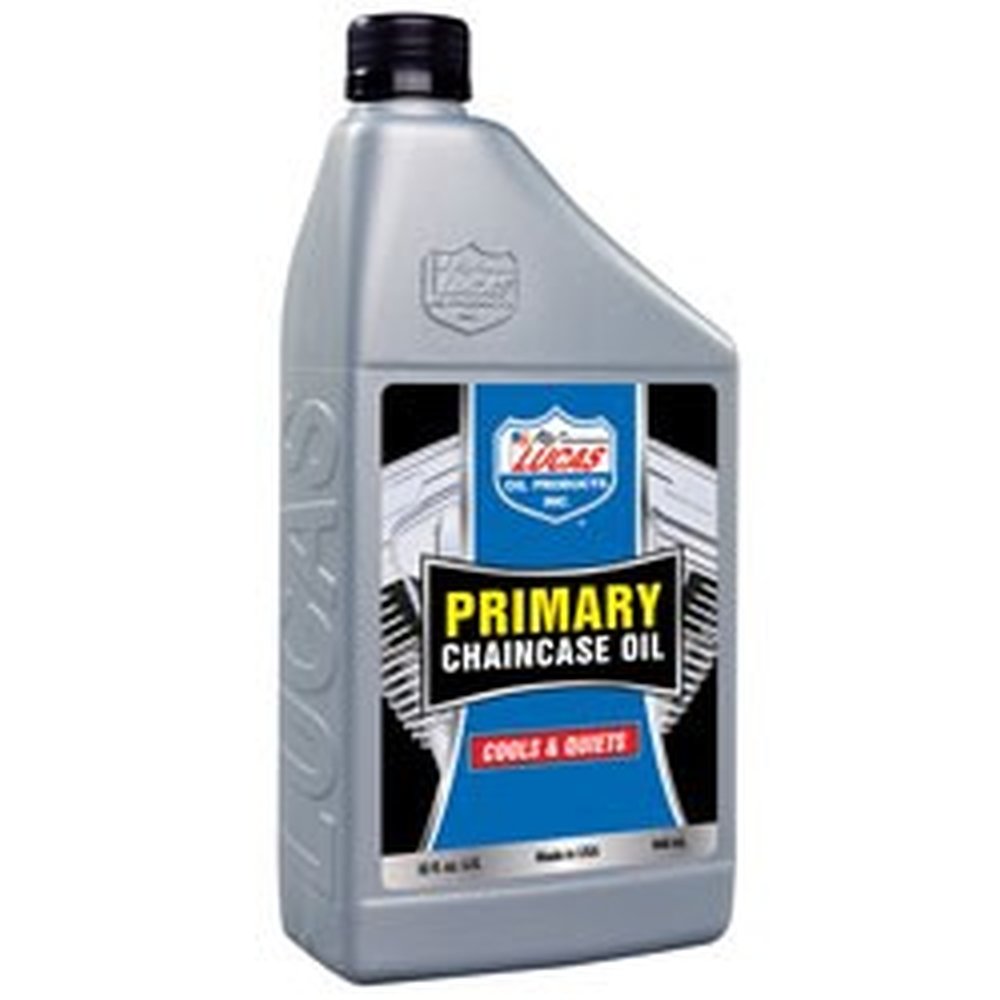 Lucas Oil 10790 Primary Chaincase Oil - 1 Quart (Pack of 6) | High-Performance Motorcycle & ATV Chain Lubricant for Smooth Gear Shifting & Extended Engine Life