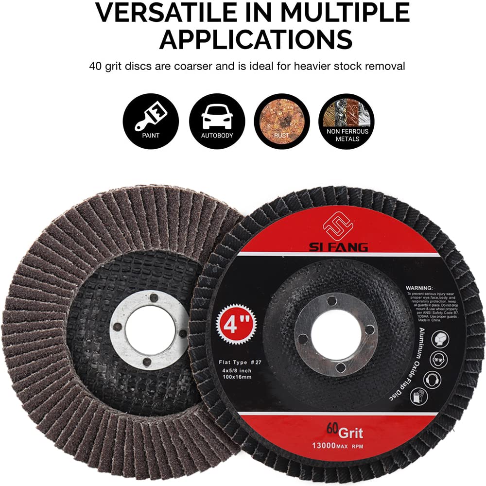 60 Grit Flap Discs 4