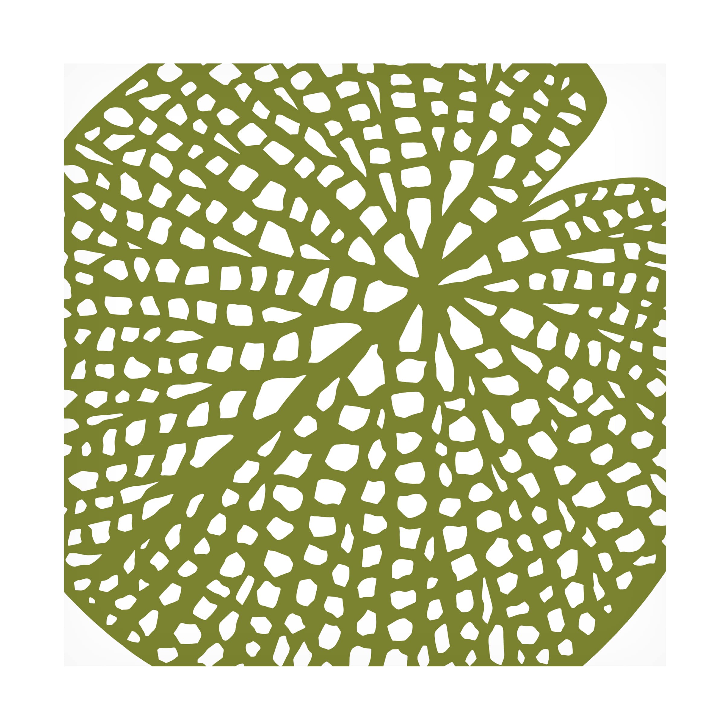 Trademark Fine Art 'Lilypad' Canvas Wall Art by Trish Sierer - Modern Botanical Painting for Living Room, Bedroom & Office Decor
