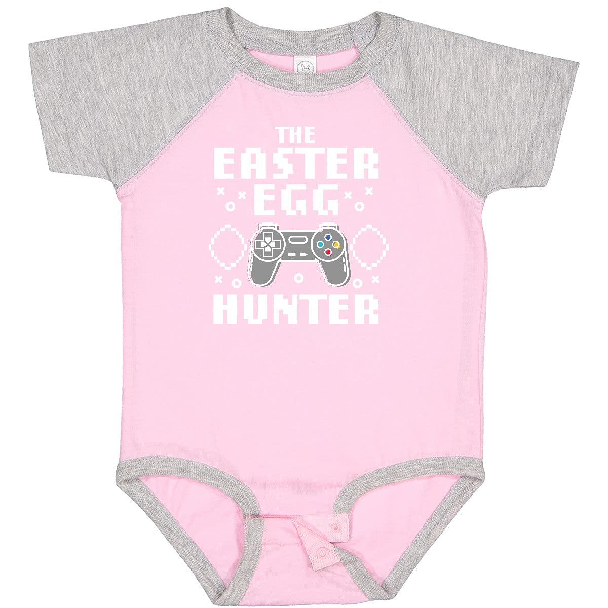 Inktastic Happy Easter The Easter Egg Hunter Gamer Baby Bodysuit - Cute Easter Outfit for Babies & Toddlers - Perfect for Easter Egg Hunts, Family Photos & Holiday Celebrations