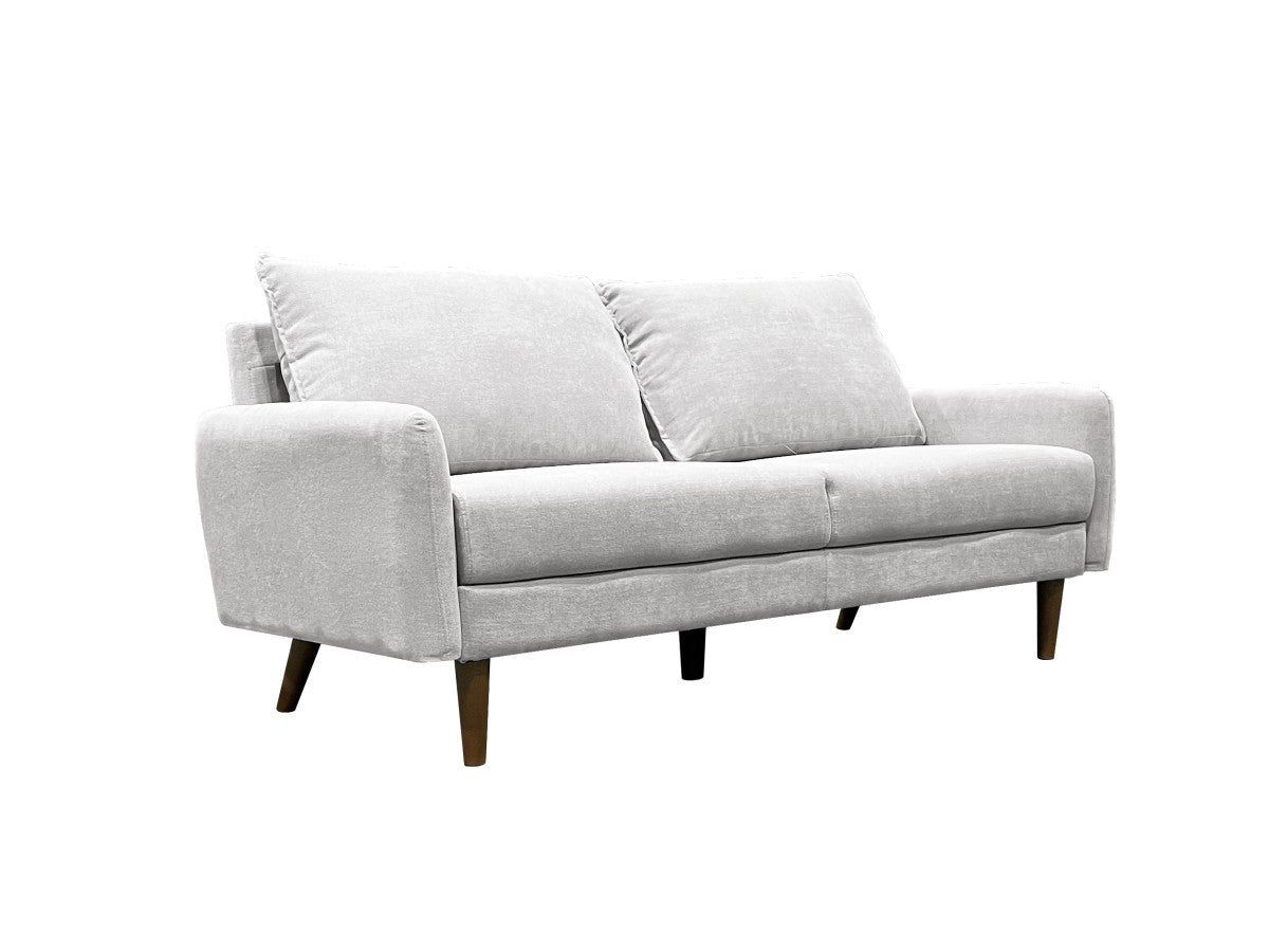 3 Seater Sofa Light Grey - Modern Living Room Furniture for Small Spaces, Apartments & Cozy Homes | Durable Fabric, Comfortable Cushions | Perfect for Relaxing, Entertaining & Family Gatherings