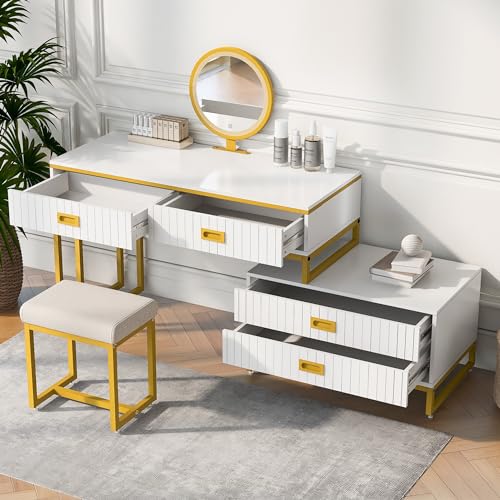 Gold+white