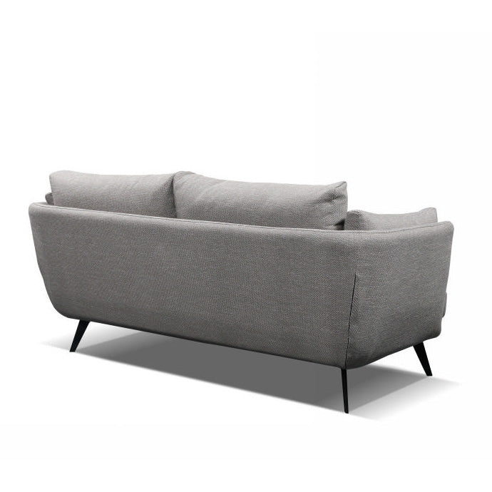 RANNI 3-Seater Sofa in Warm Grey - Modern Living Room Furniture for Small Spaces & Apartments