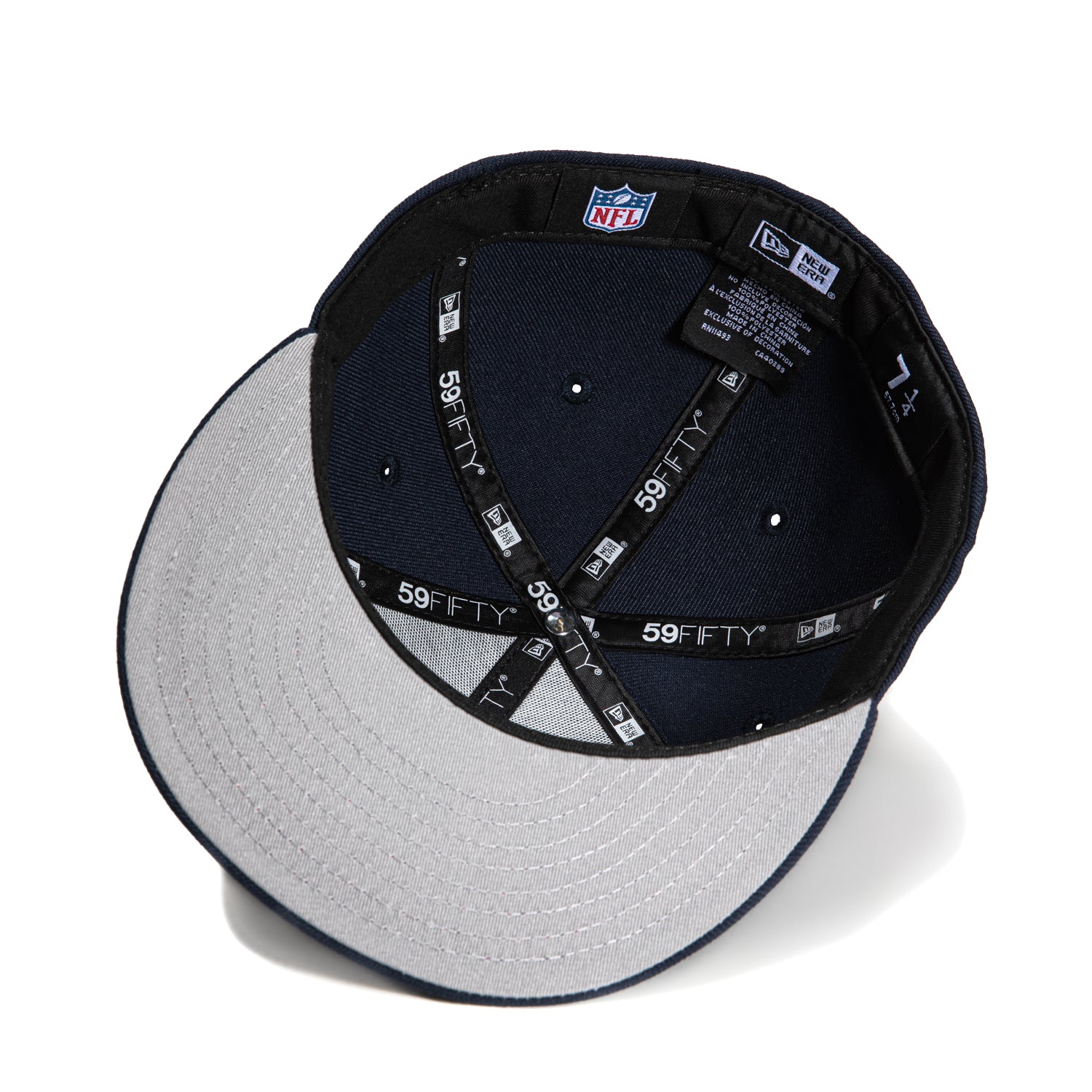 New Era 59Fifty Houston Texans 20th Anniversary Patch Snapback Hat - Red Contrast Stitch, Navy Blue - Official NFL Licensed Cap for Texans Fans, Game Day & Casual Wear