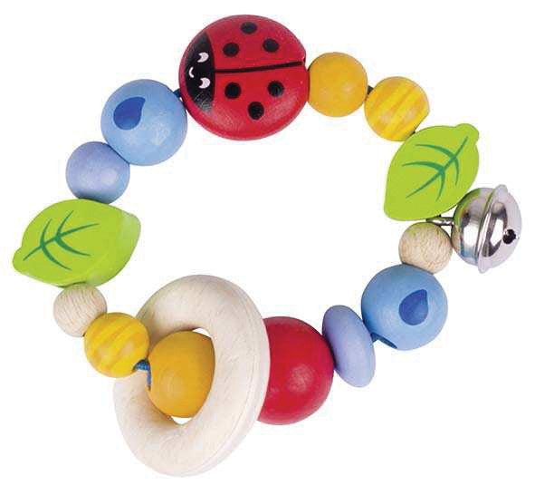 Heimess Ladybird Rattle Toy - Cute & Safe Baby Teether for Early Learning & Sensory Play - Perfect for Newborns, Infants & Toddlers