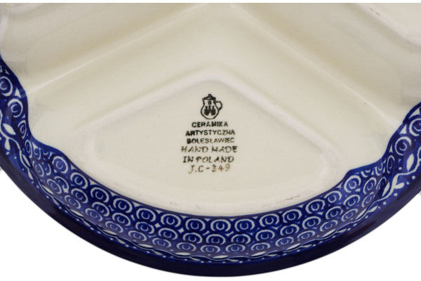 10 Divided Bento Box with Ocean Wave Design - Perfect for Meal Prep, Lunch Boxes, and Party Platters | Eco-Friendly Food Storage Container