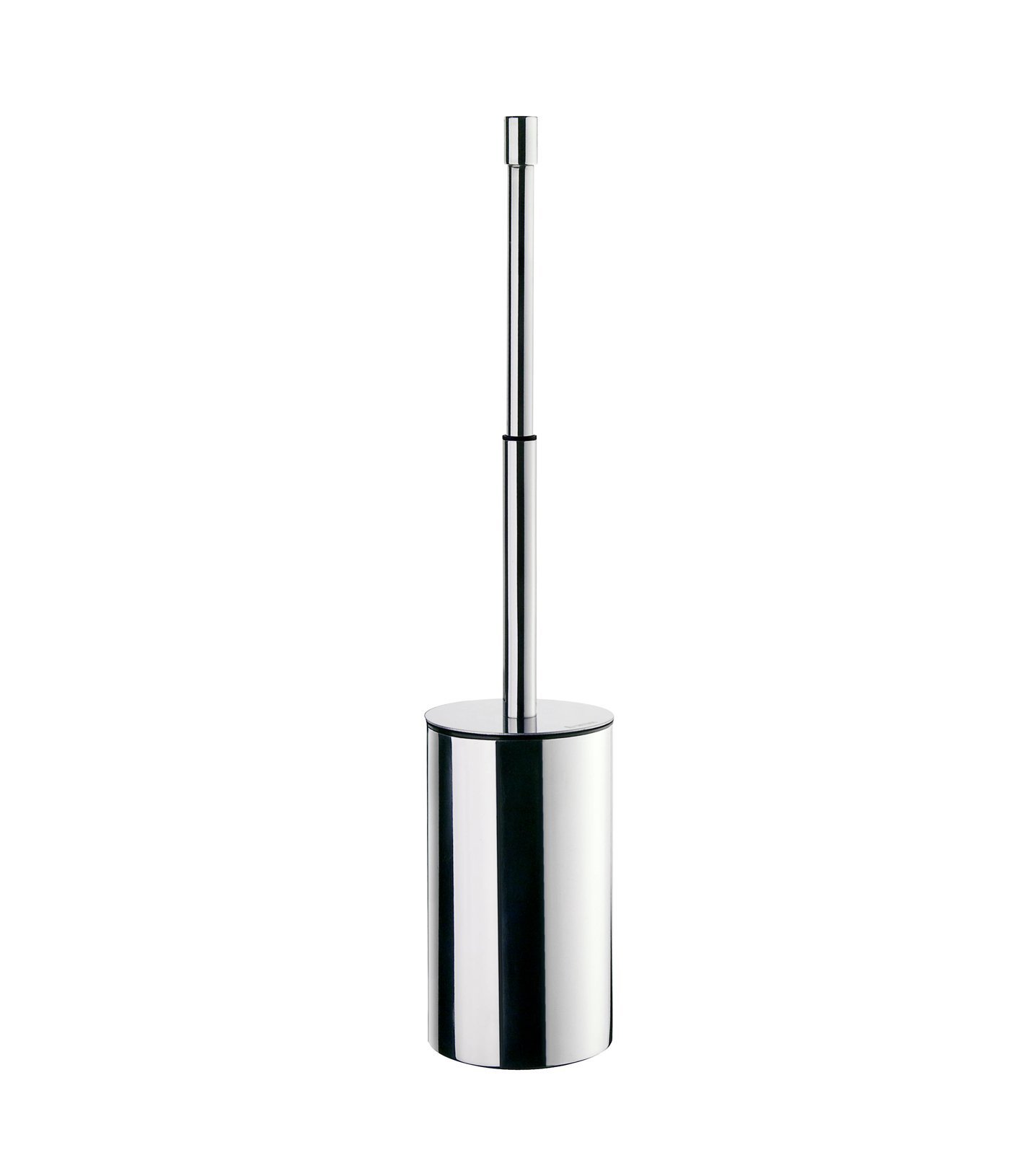 Stainless Steel Toilet Brush Holder with Stand - Polished FK640 Bathroom Cleaning Tool for Home & Office Use
