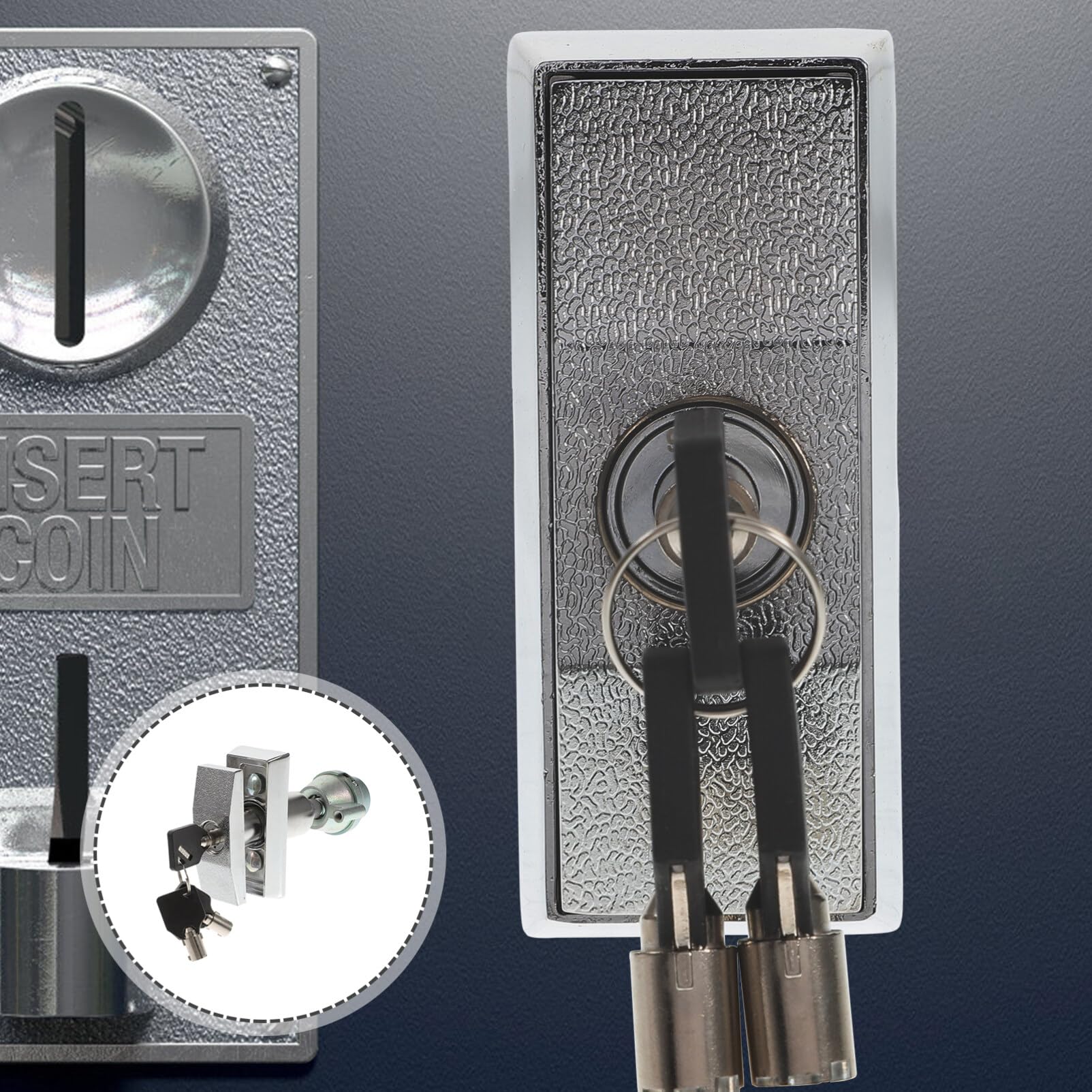 High Security T-Handle Vending Machine Lock with 2 Keys - Zinc Alloy Soda/Snack Machine Lock for Candy, Beverage & ATM - Durable Commercial Use for Retail Stores, Arcades & Outdoor Kiosks