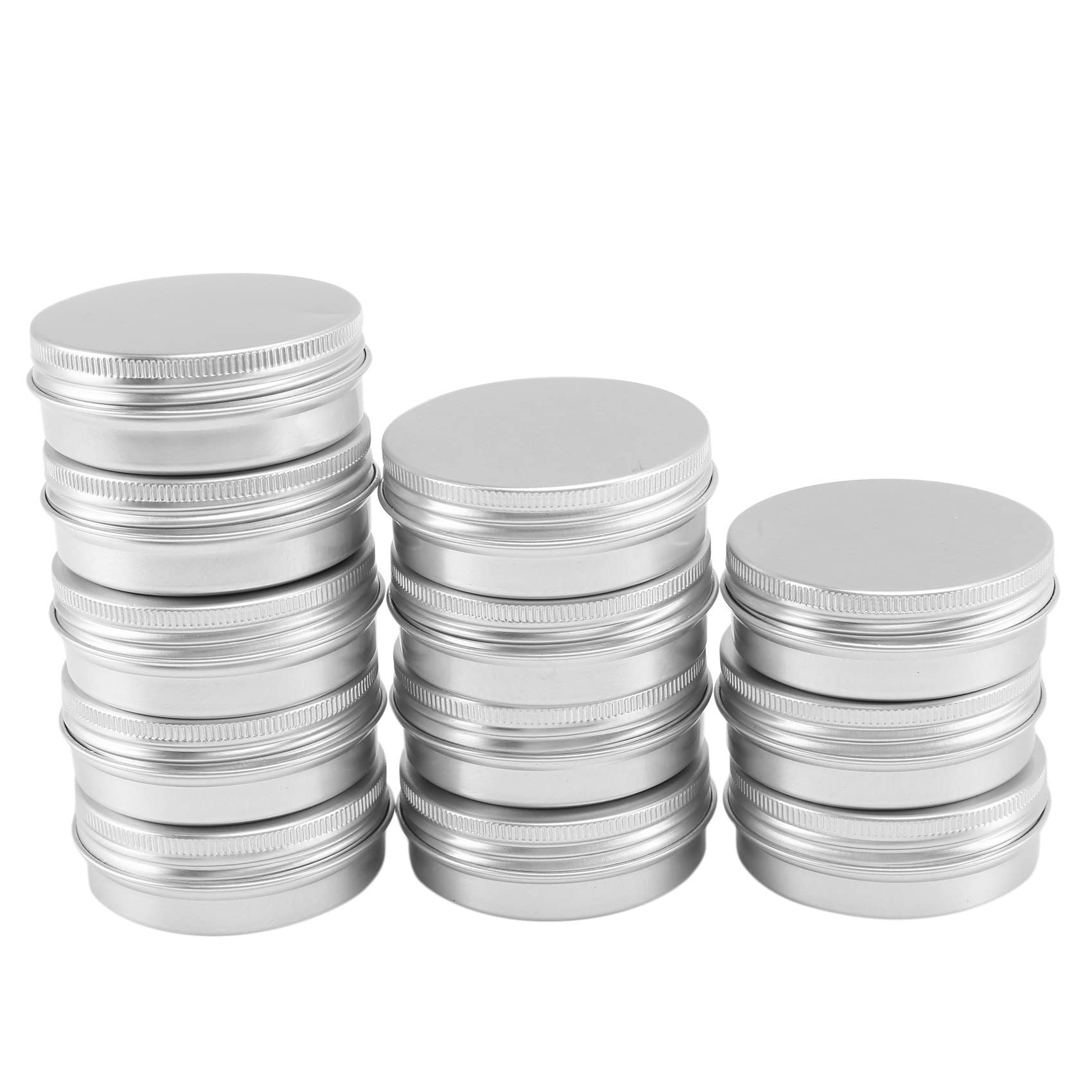 Viupolsor 36-Pack 50ml Empty Cosmetic Jars - Small Makeup Pots & Candle Tins for DIY Beauty, Skincare, Wax Melts - Perfect for Travel & Home Organization