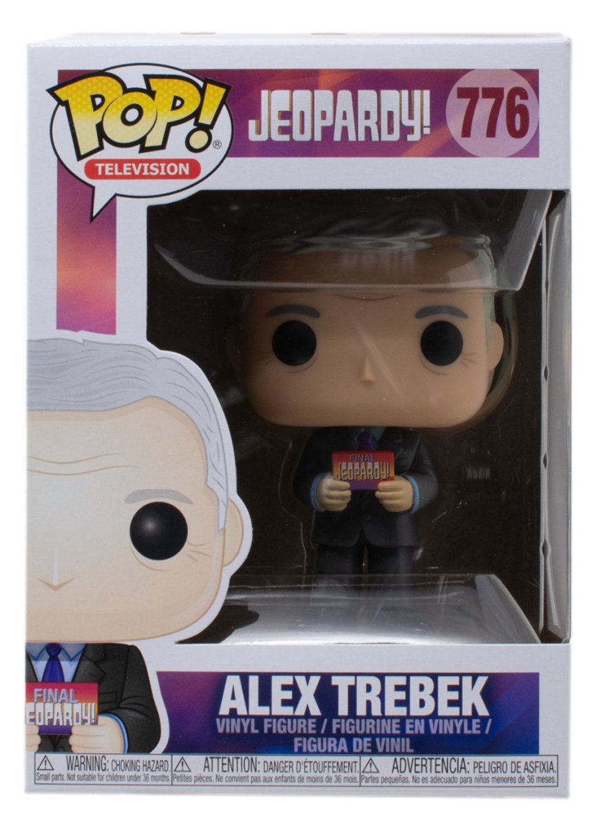Alex Trebek Jeopardy! Funko Pop! Vinyl Figure #776 - Collectible TV Game Show Host Toy for Fans & Memorabilia Collectors - Perfect for Display, Gifts, and Pop Culture Decor