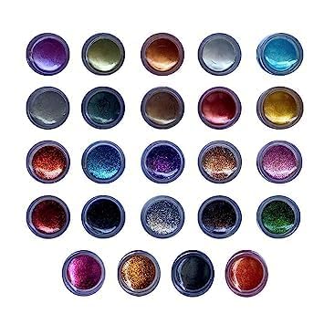 SHISHI 24-Piece Shimmer Dust & Glitter Powder Eyeshadow Palette - 24g Multicolor Makeup Set for Party, Festival & Special Occasion Looks