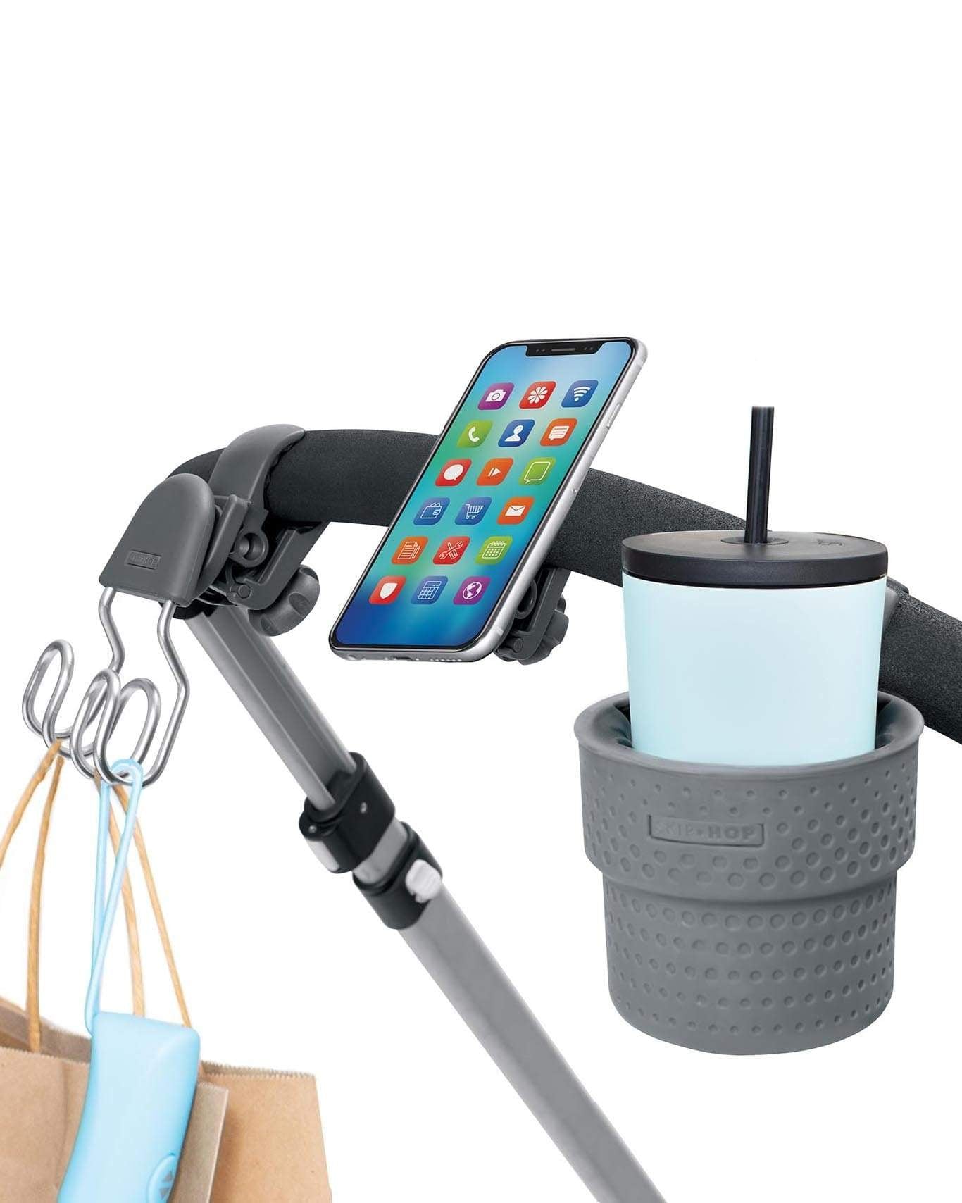 Skip Hop Universal Phone Holder - Adjustable Car Seat & Stroller Mount for iPhone & Android - Perfect for Travel, Shopping & Parenting On-the-Go