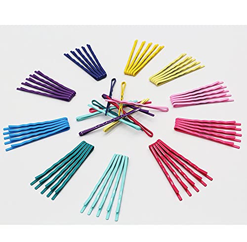 20-Pack Multi-Colored Bobby Pins for Women, Girls & Kids - 2 Inch Hair Clips for All Hair Types - Strong Hold Hair Accessories for School, Work, Parties & Everyday Styling