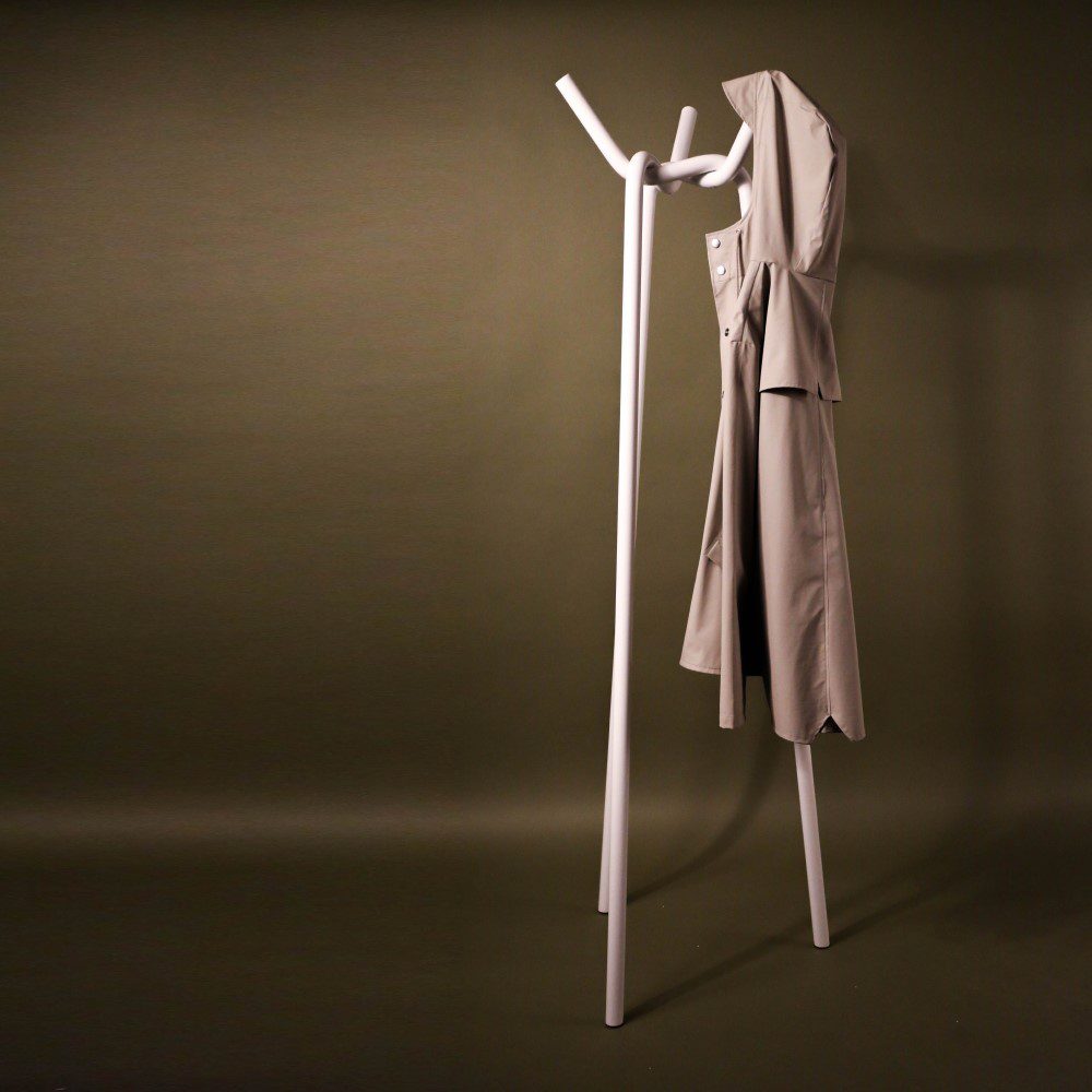 HAY Knit Coat Rack - Modern White Wall Mounted Hooks for Hats, Jackets & Bags | Perfect for Entryway, Bedroom & Hallway Organization