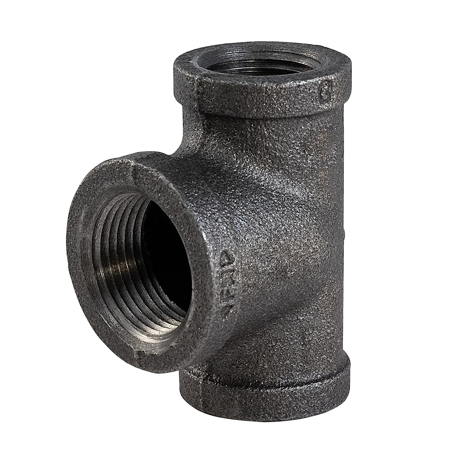 CNCU3600 Malleable Iron Bull Head Tee Fitting - Heavy Duty Pipe Connector for Plumbing, HVAC & Industrial Use - Perfect for Water, Gas & Air Systems