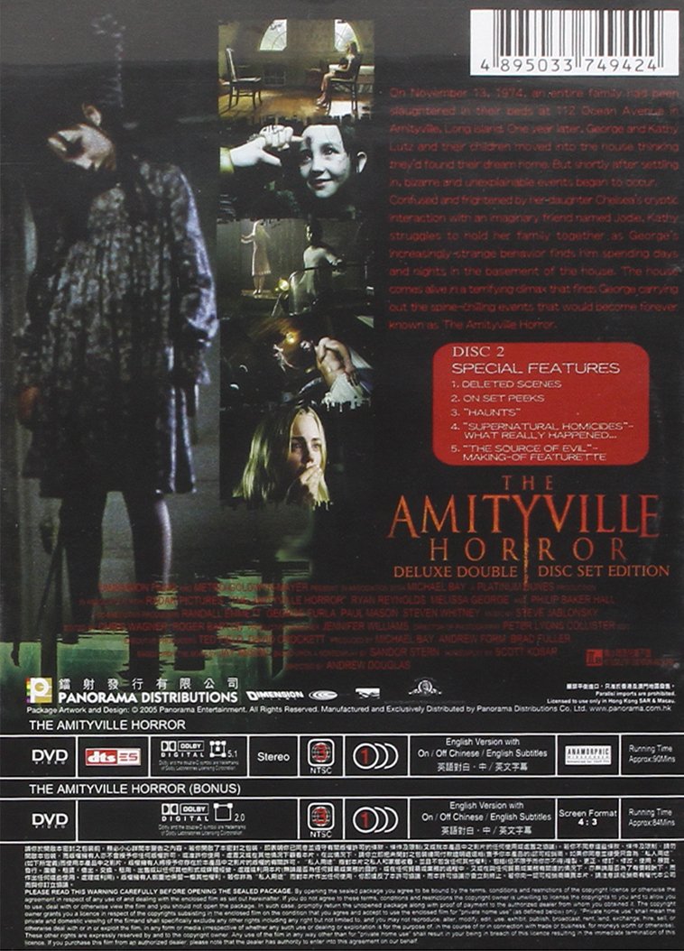 The Amityville Horror - Deluxe Double Disc Edition DVD | Classic Horror Movie Collection | Perfect for Halloween Movie Nights & Scary Film Enthusiasts