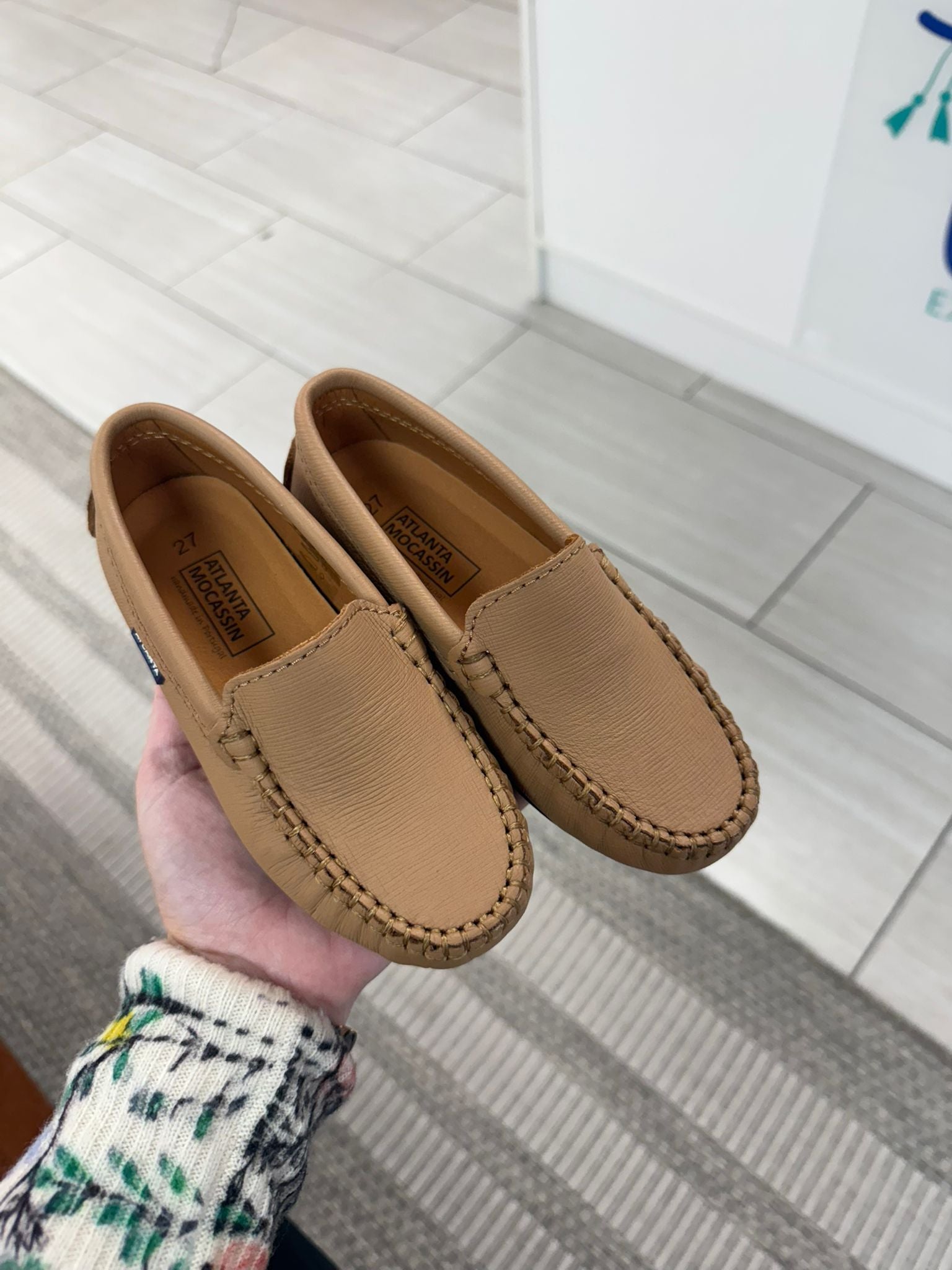 Premium Atlanta Moccasin Loafers in Camel Textured Leather - Comfortable Slip-On Shoes for Men, Perfect for Business Casual, Office Wear & Travel