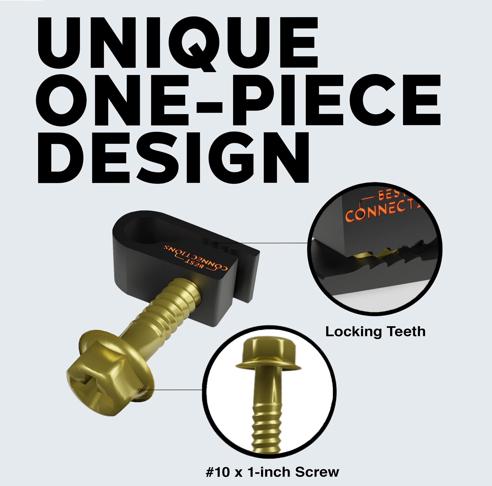 300 Pack Black Coaxial Cable Clips with Pre-Inserted Screws - RG6 RG59 Coax & Ethernet Cable Mounting Clamps - Cord Fastener Strain Relief Clips for Home Theater, Networking & Office Cable Management