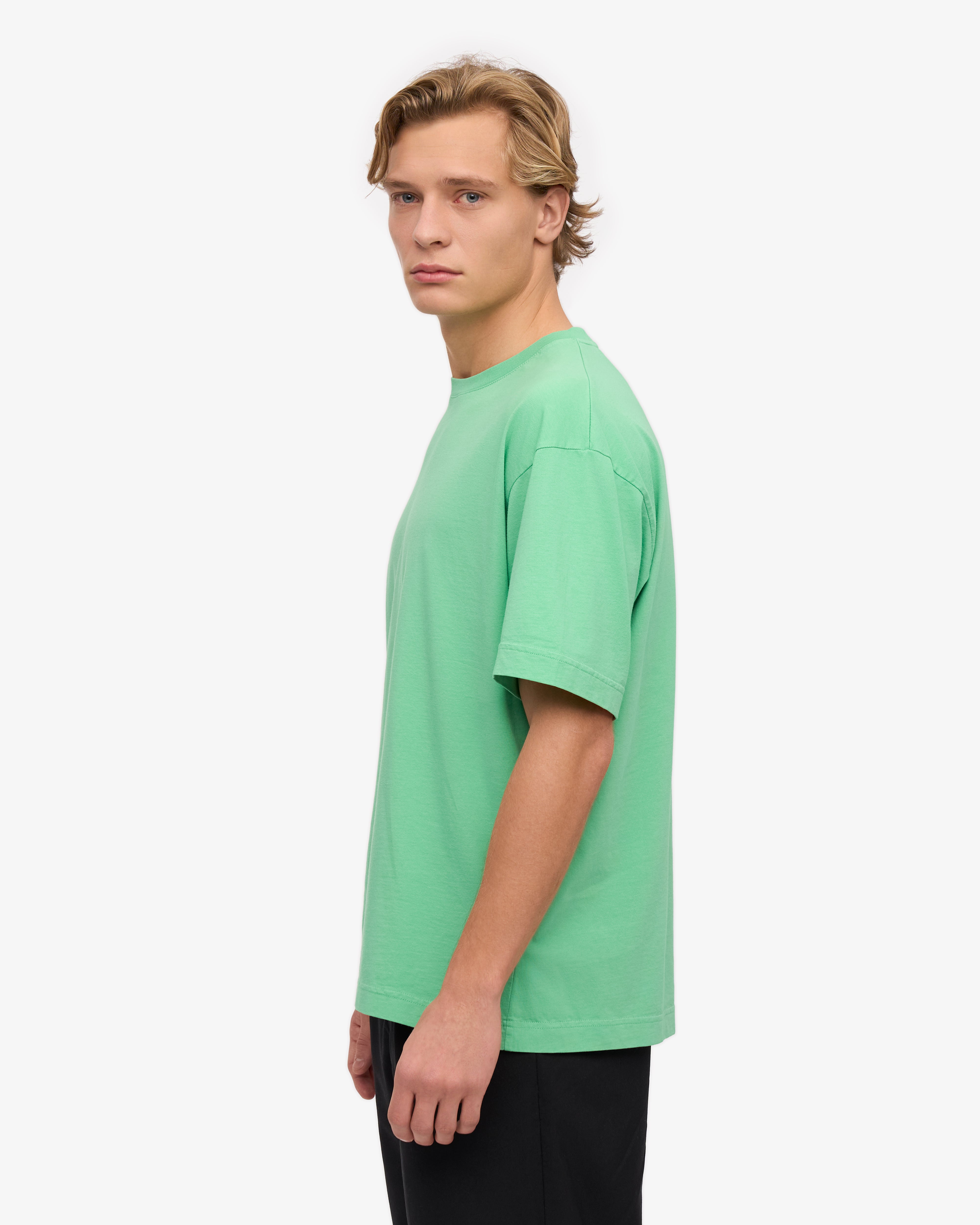 Organic Oversized T-Shirt for Women - Soft & Comfortable Spring Green Cotton Tee - Perfect for Casual Wear, Lounge & Everyday Outfits