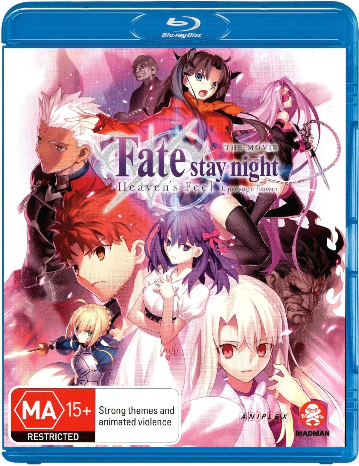 Fate/Stay Night Heaven's Feel 1 Presage Flower Anime Blu-ray | Region B Import from Australia | Limited Edition Collector's Item | Perfect for Anime Fans and Collectors | Ideal for Movie Nights and Gift Giving