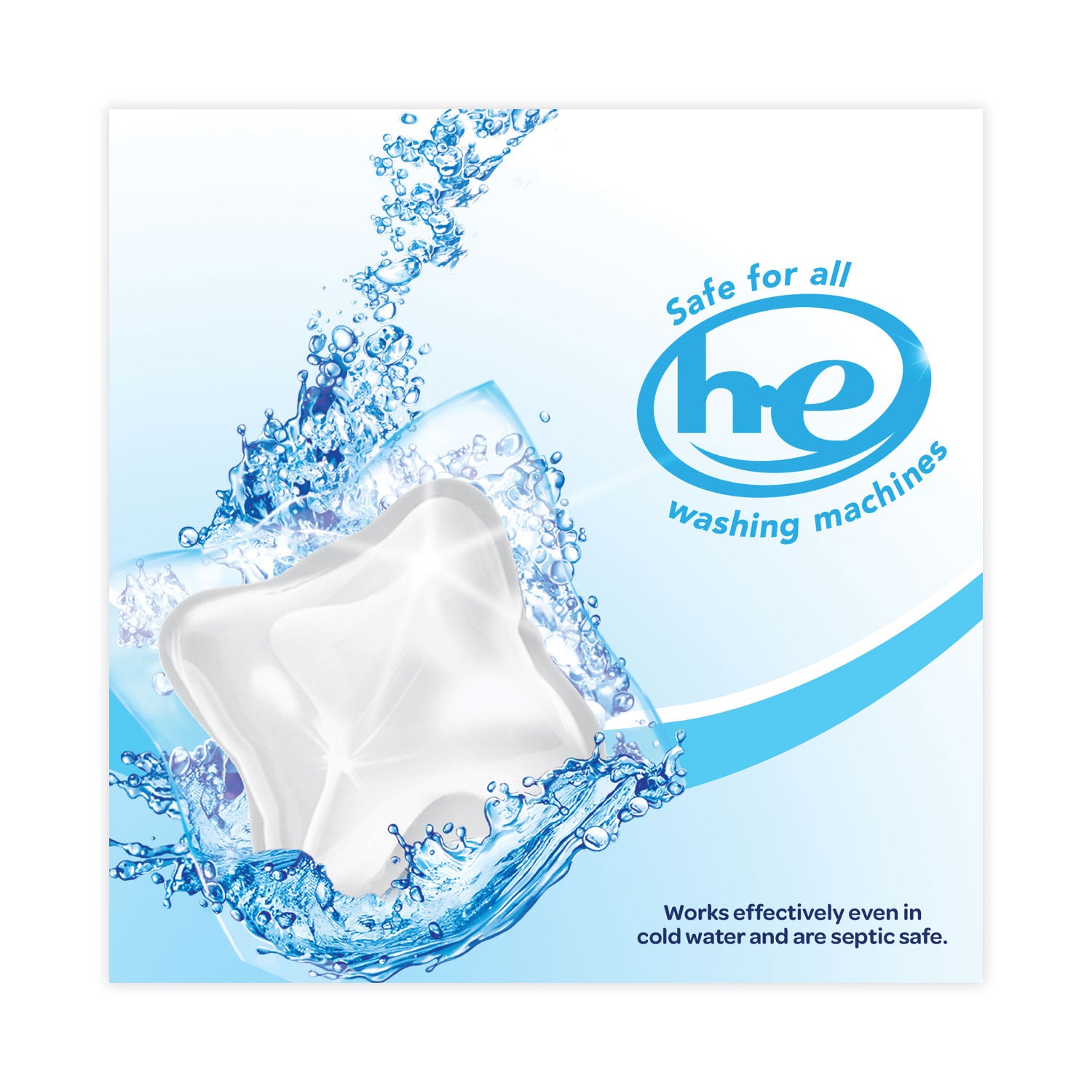 All® Mighty Pacs Free & Clear Super Concentrated Laundry Detergent Pods - 39 Count (6 Packs) - Hypoallergenic, Dye-Free for Sensitive Skin - Perfect for Families, Travel & Everyday Laundry Needs