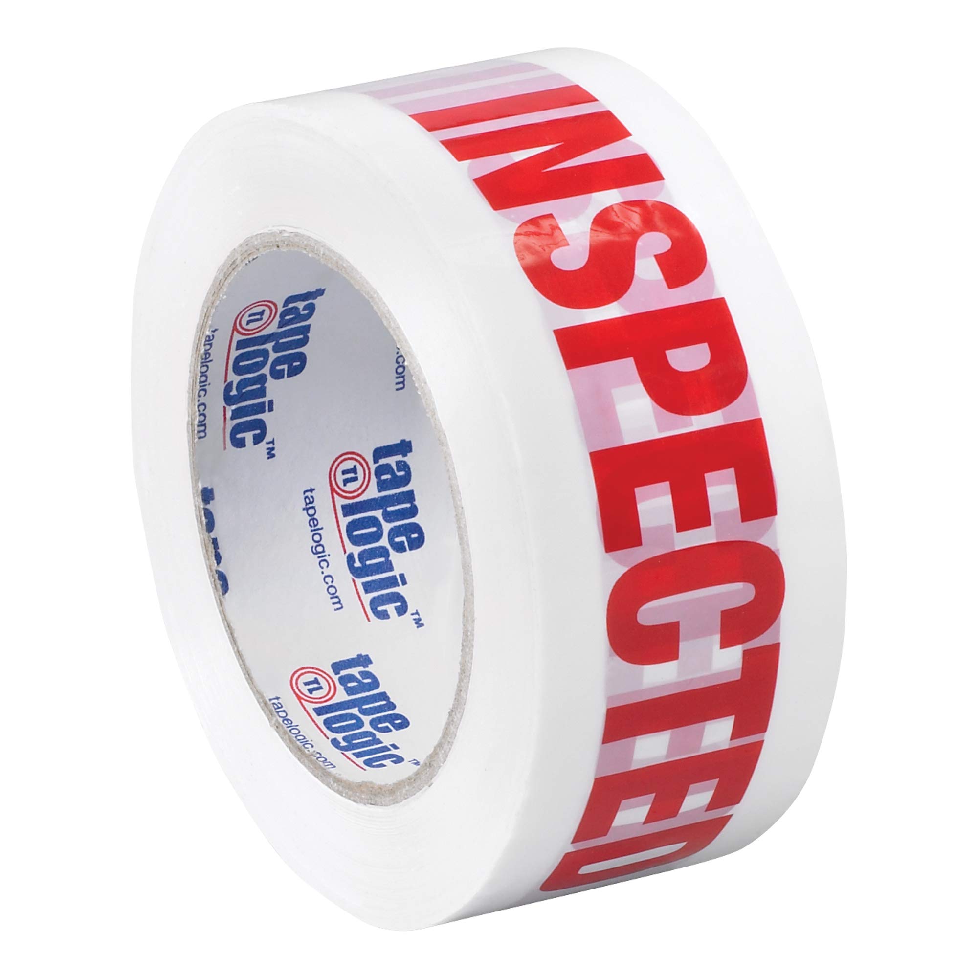 Tape Logic 2 Inch x 110 Yards Pre-Printed Packing Tape - 'Inspected' Red/White, 2.2 Mil Thick (18 Pack) | Heavy Duty Shipping, Moving & Packaging Tape for Home, Office & Warehouse Use