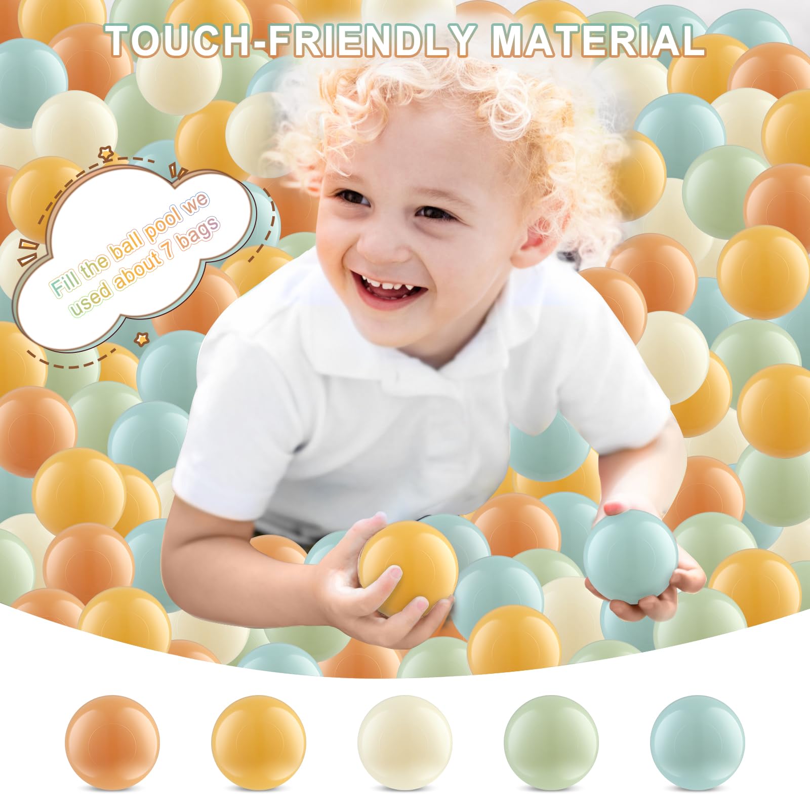 Crush-Proof Clear Plastic Ball Pit Balls for Kids - Durable & Safe Play Balls for Indoor Playpens, Pools & Toddler Play Areas