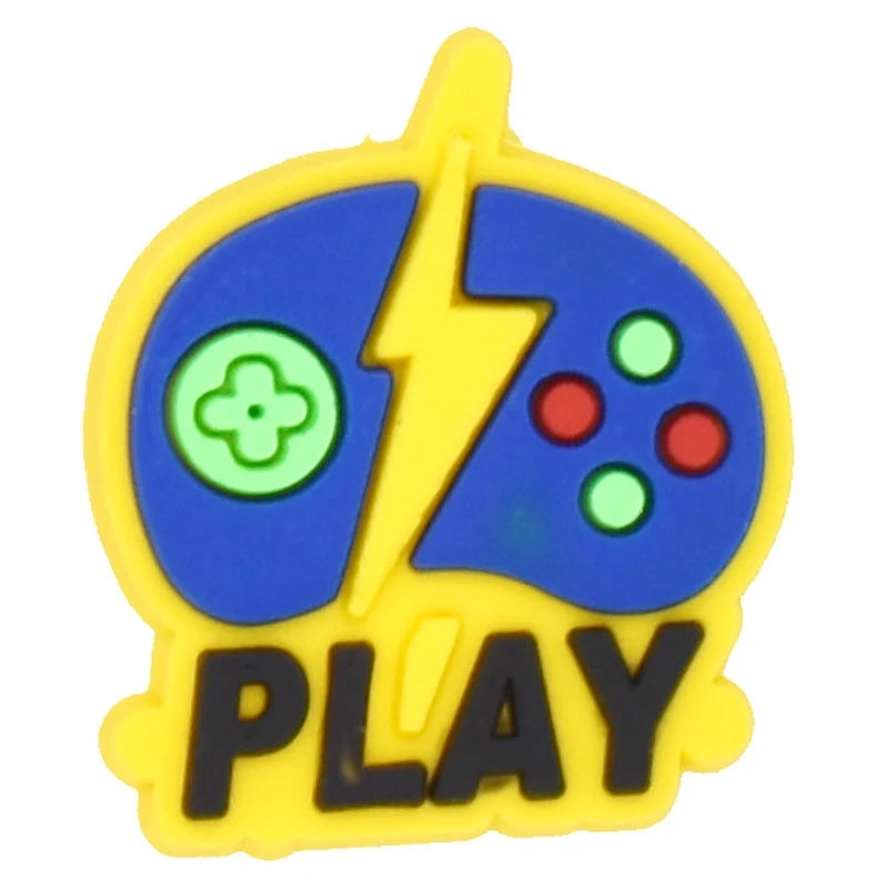 Gaming Shoe Charms for Crocs - Game Controller Badges for Women & Kids - Shoe Pins & Decorative Buckles for Sandals, Jeans & Shoes - Perfect Christmas Gift & Fashion Accessories (Great for Cosplay, Gamer Parties & Everyday Style)