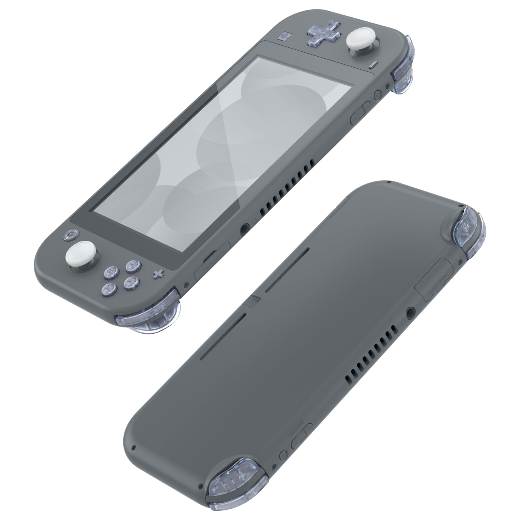 eXtremeRate Clear Glacier Blue Replacement Buttons for Nintendo Switch Lite - Full Set ABXY, D-Pad, Home, Capture, Plus, Minus, L, R, ZL, ZR Triggers with Tools | DIY Repair Kit for Switch Lite (HL407) | Perfect for Gaming Enthusiasts & Custom Modifications