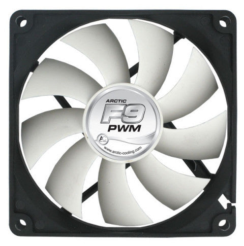 ARCTIC F9 92mm PWM Fan - High Performance Cooling Fan for PC, Laptop, Gaming Rig & Server - Ultra Quiet, Energy Efficient Computer Case Fan for Optimal Airflow & Cooling