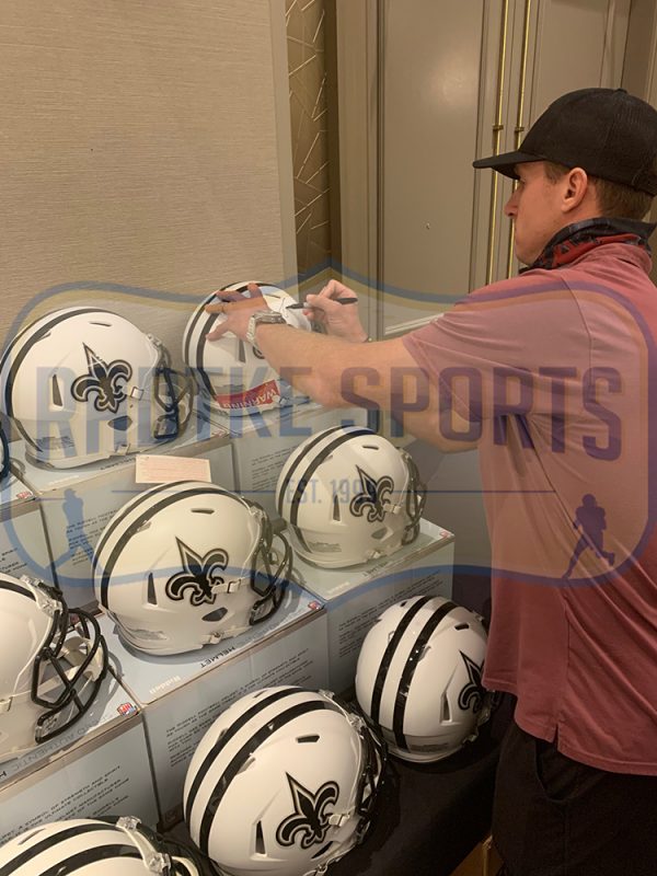 Drew Brees Autographed New Orleans Saints NFL Helmet - Limited Edition White Matte Speed Authentic - Perfect for Sports Memorabilia Collectors, Man Cave Decor & Saints Fan Gifts