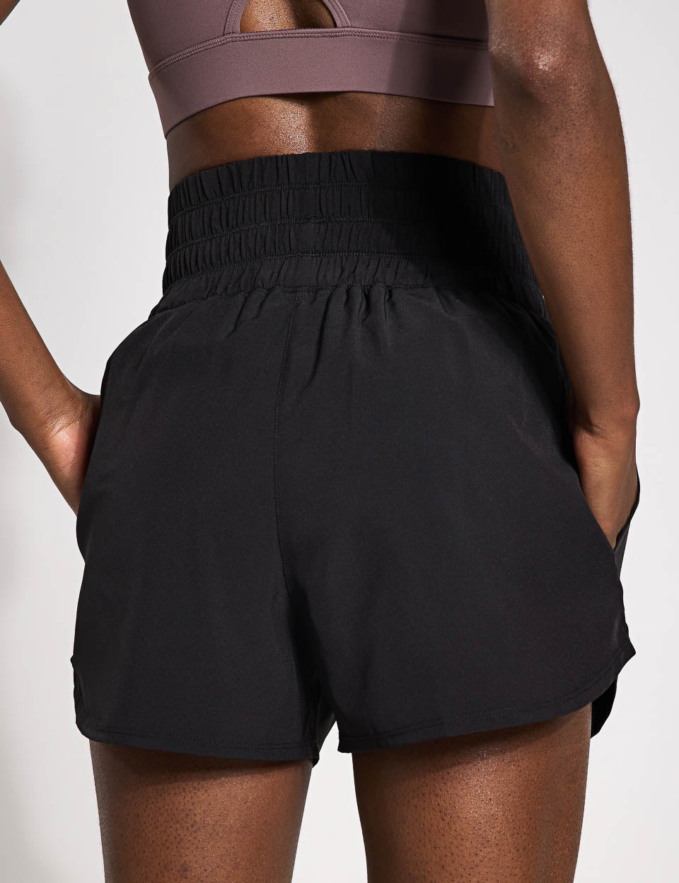 Bronte Running Shorts for Women - Black Athletic Shorts for Running, Gym & Workouts | Lightweight & Breathable