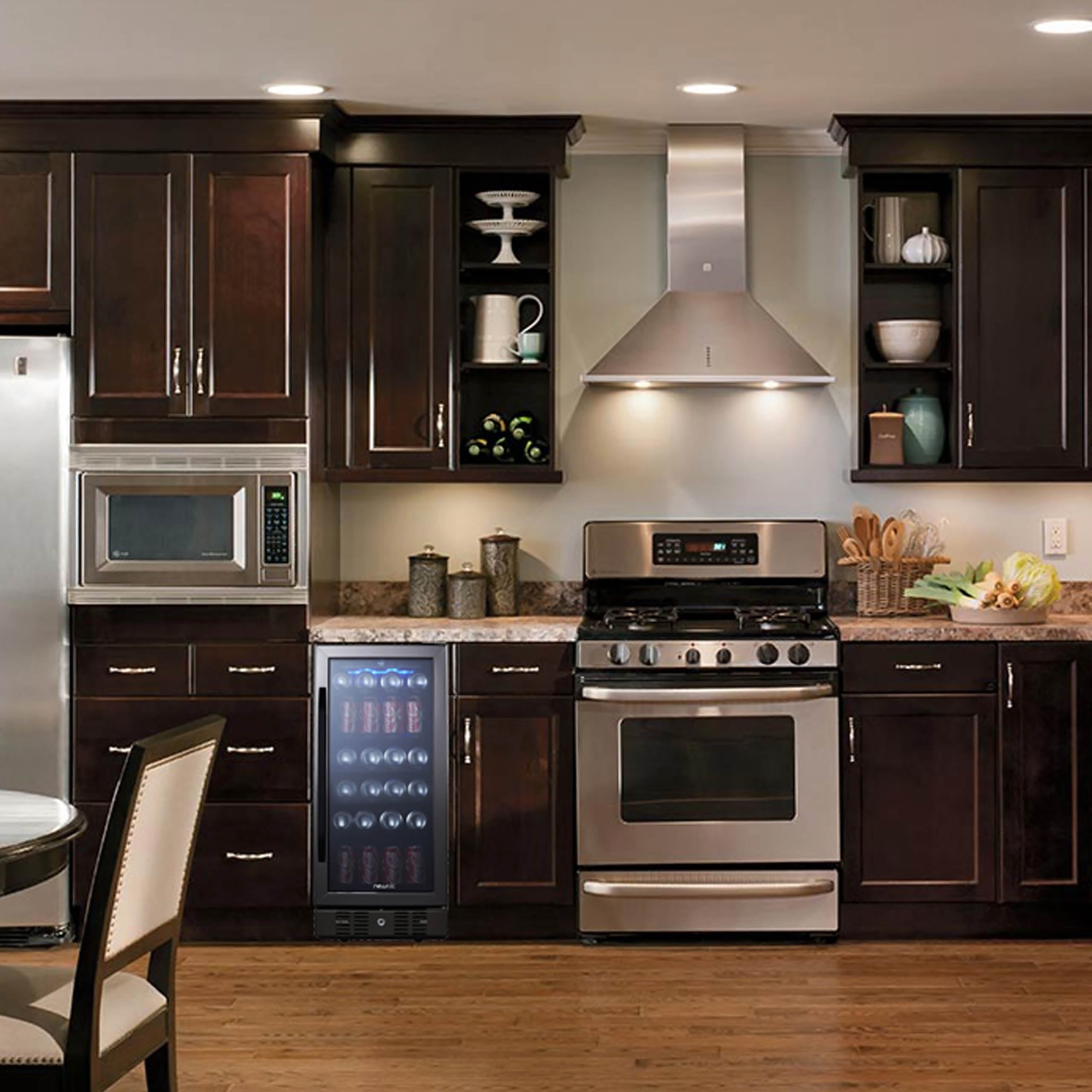 Newair® 96 Can Built-In Black Beverage Refrigerator - Perfect for Home Bars, Offices, and Entertaining Spaces