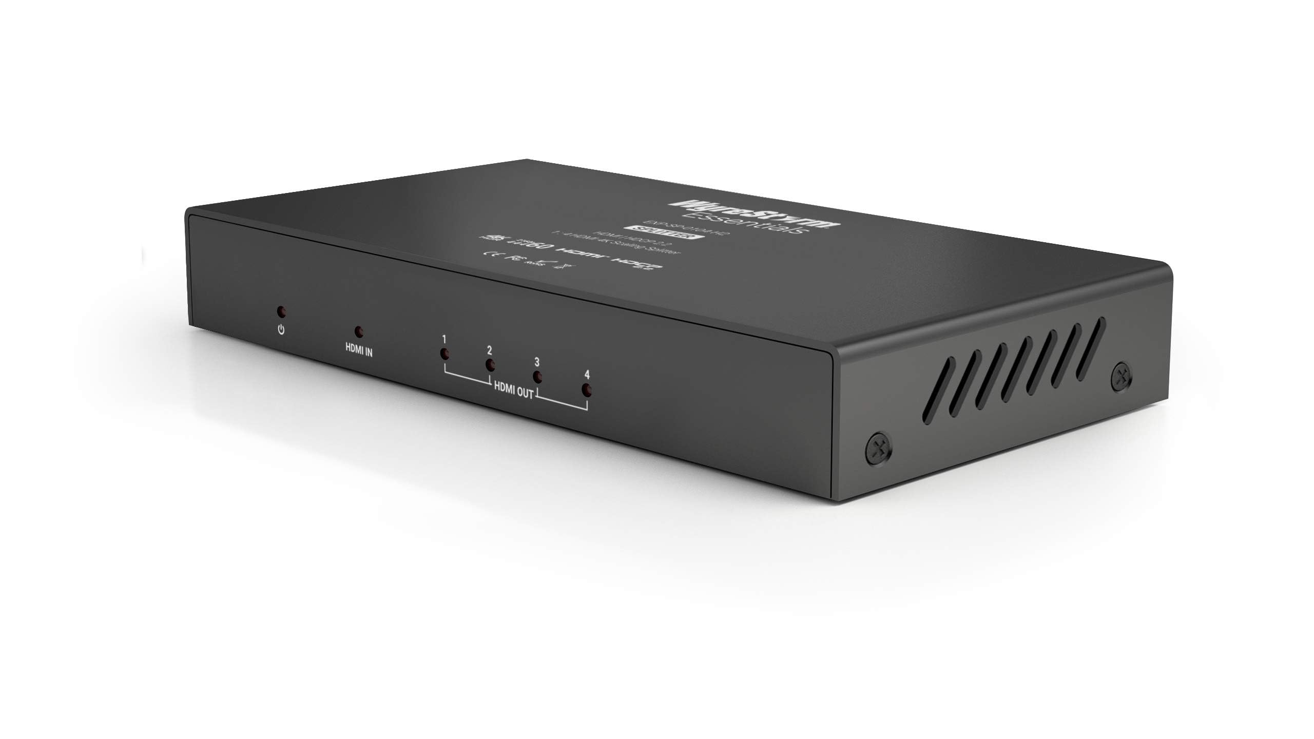 WyreStorm Essentials™ Plug & Play 1x4 HDMI Splitter with Scaling Feature - 4K Video Distribution for Home Theater & Gaming Setup