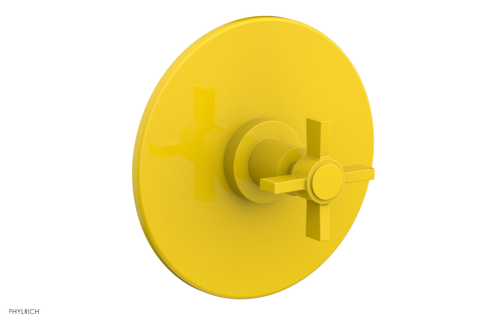 BASIC 1/2 Thermostatic Shower Trim with Blade Cross Handle - DTH137 - Perfect for Modern Bathroom Renovations & Spa-Like Shower Experience