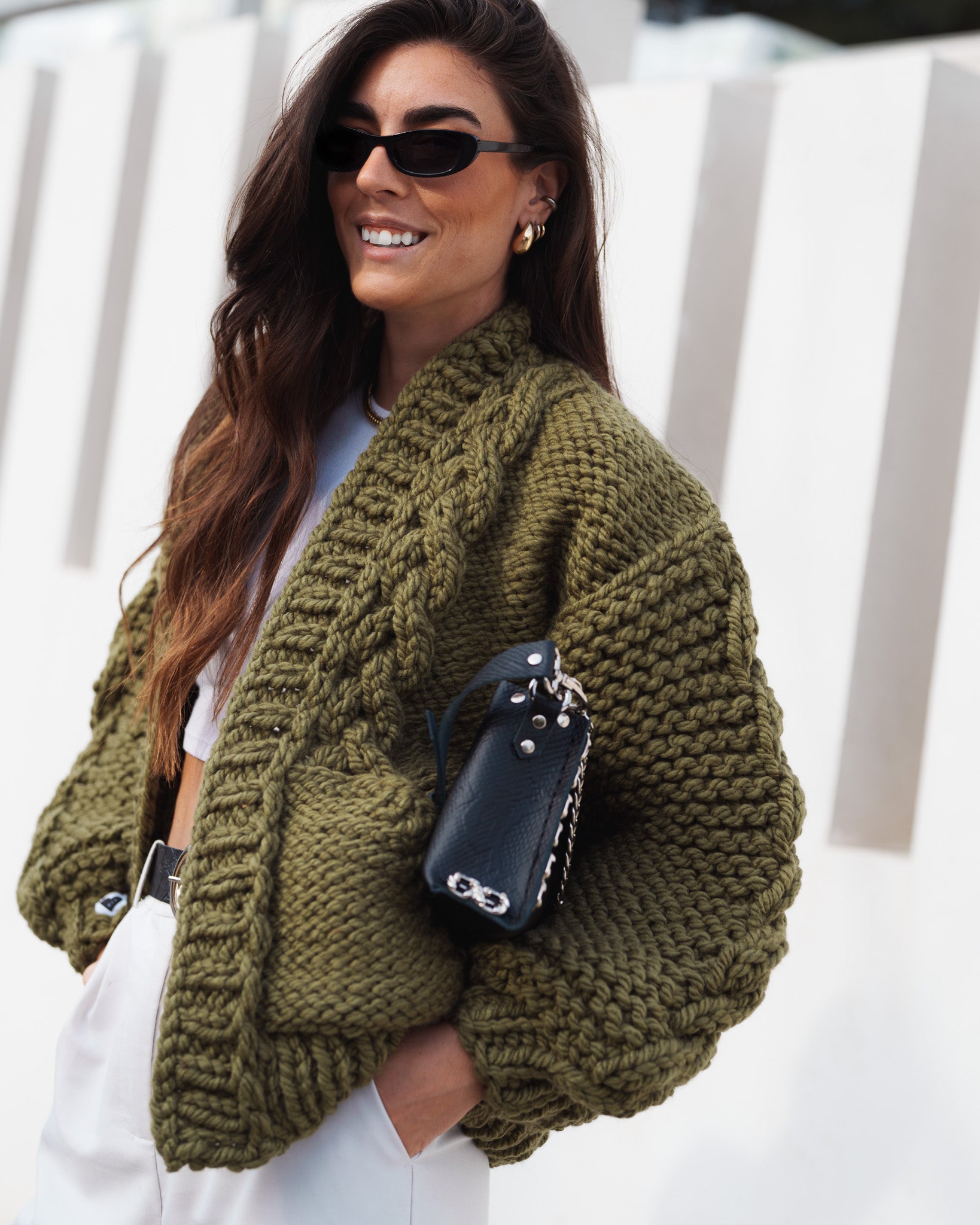 Stylish Braided Pocket Cardigan for Women - Soft Knit Open Front Sweater | Perfect for Fall, Winter & Layering Outfits
