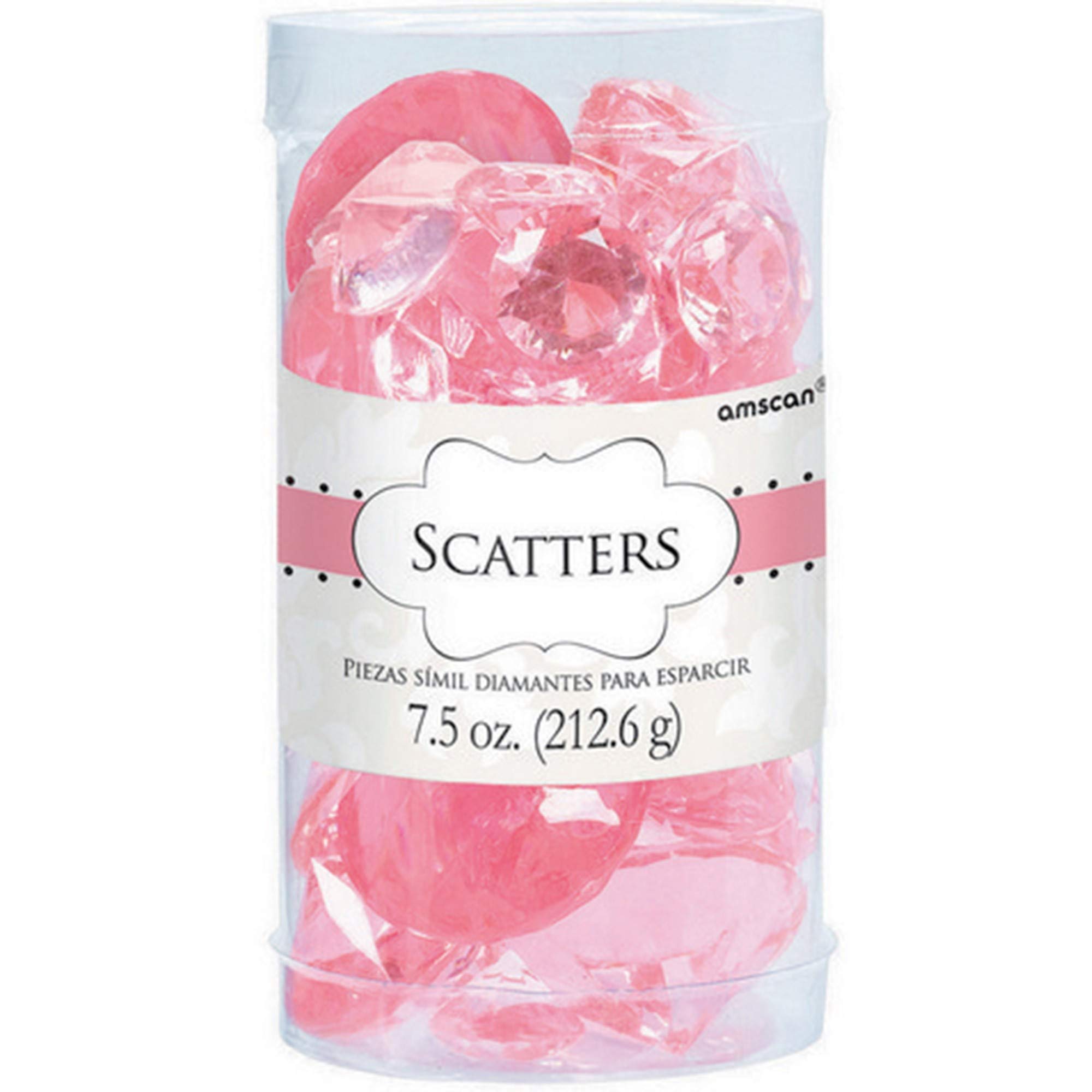 Amscan Pink Confetti Scatters - 7.5 oz Party Decorations for Weddings, Birthdays & Celebrations