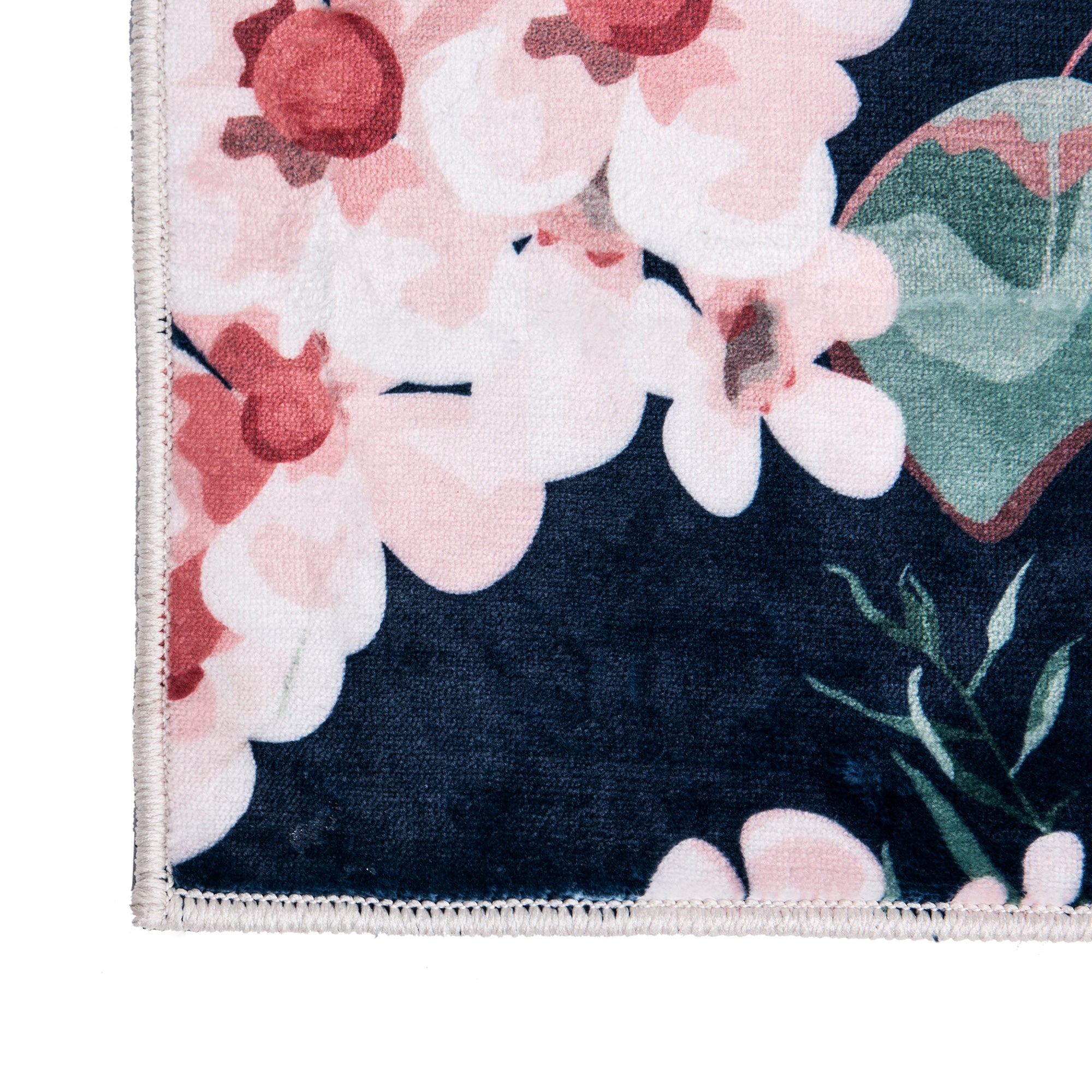Fiori Floral Area Rug - Soft Non-Slip Boho Chic Floor Mat for Living Room, Bedroom & Nursery | Home Decor & Bohemian Style Accent