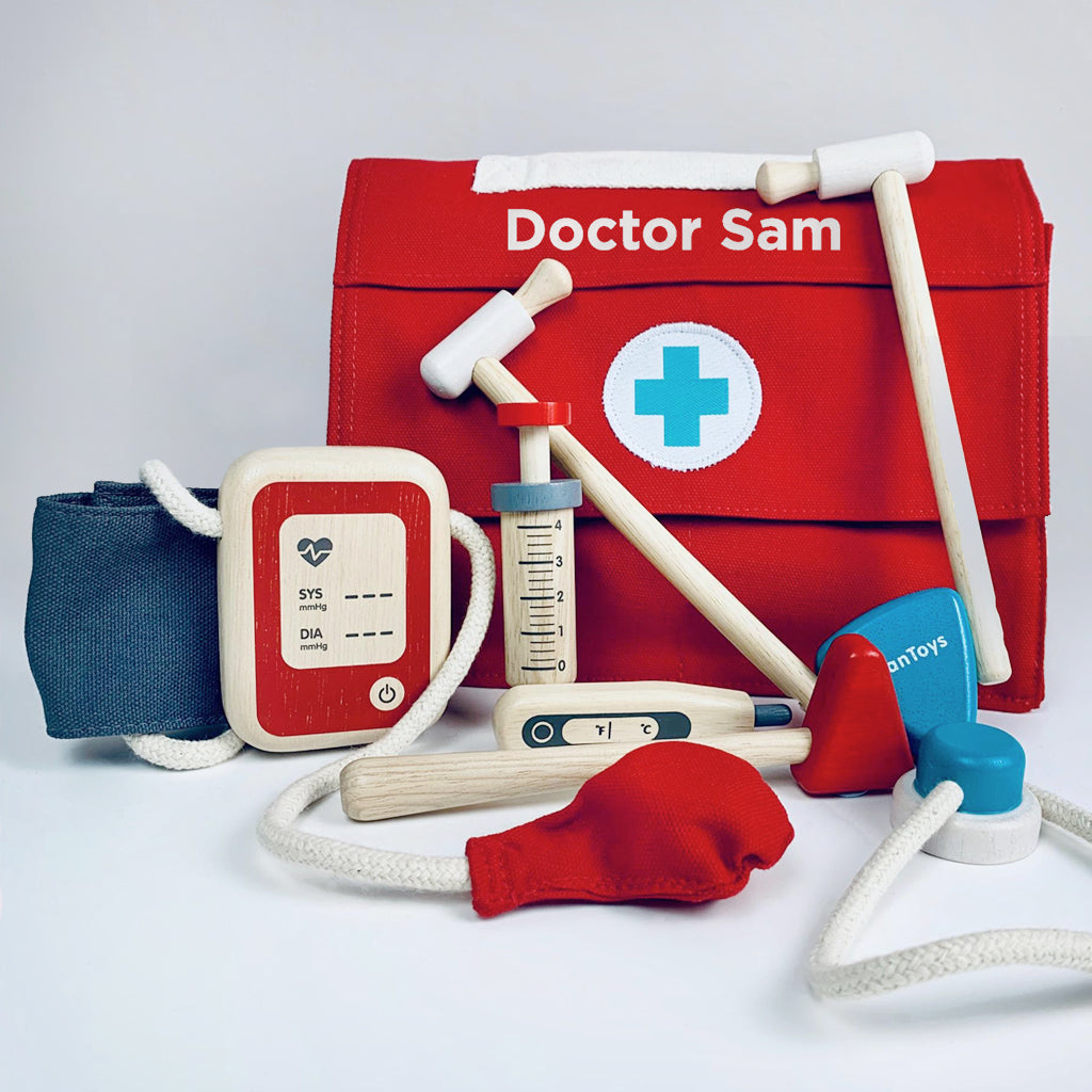 Personalized Toy Doctor Set for Kids - Pretend Play Medical Kit with Stethoscope & Accessories - Perfect for Role Play & Educational Fun