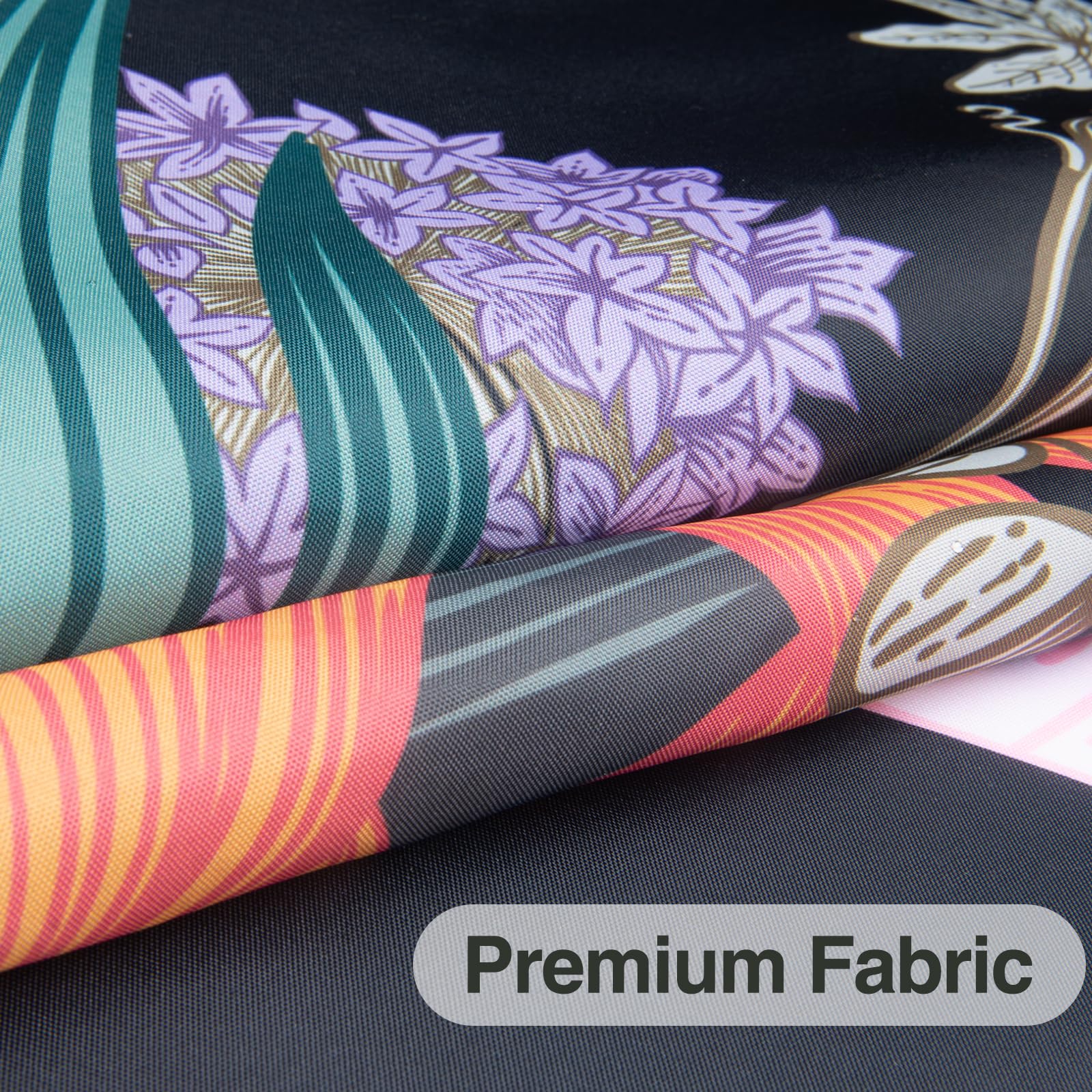 Floral Shower Curtain with Snap-in Liner - Waterproof Fabric Bathroom Curtain Set with Mesh Top Window, 72x75 Inch, No Hooks Needed - Perfect for Modern Bathrooms, Guest Baths & Spa-Like Showers