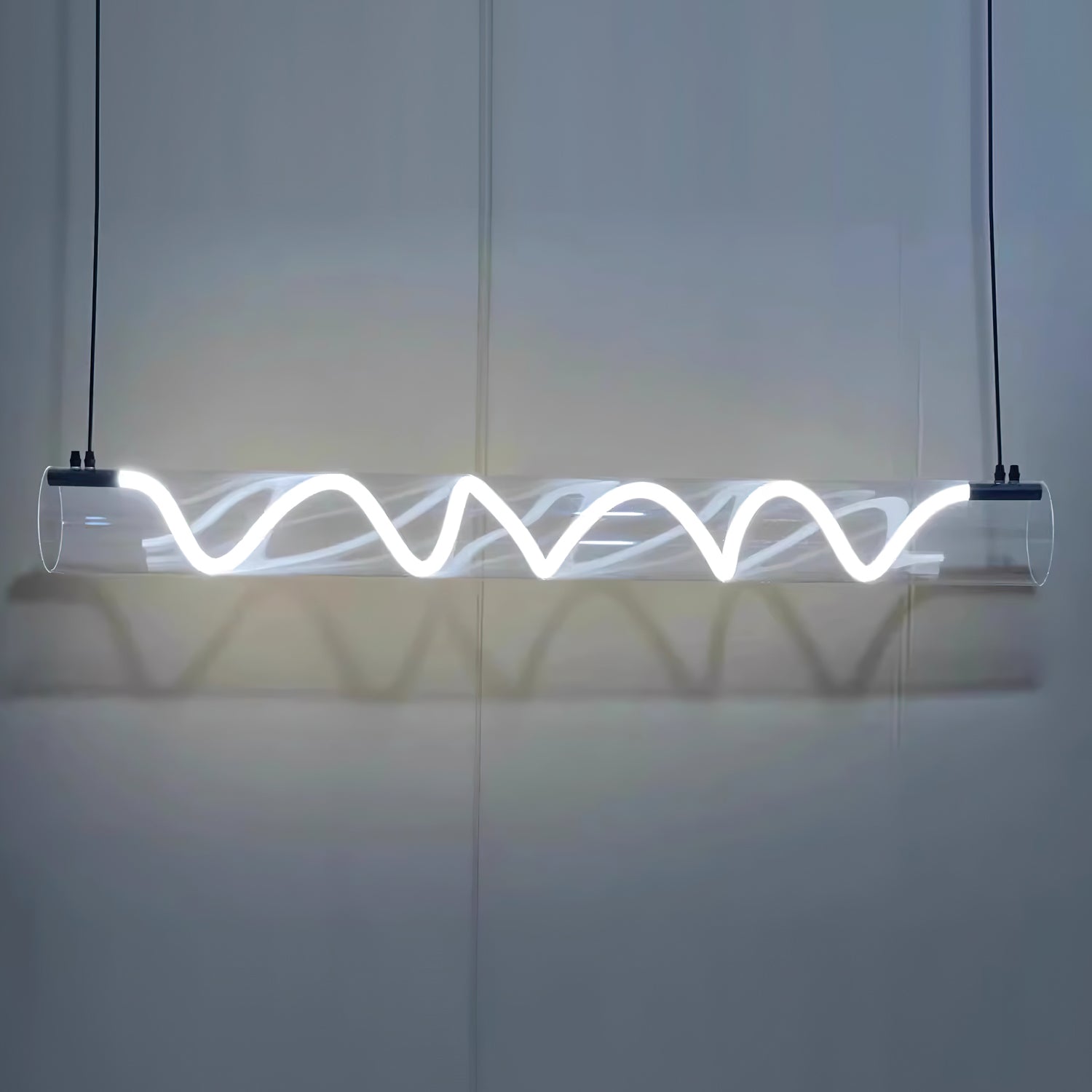 Alexandra Linear Pendant Light - Modern Minimalist Hanging Fixture for Kitchen Island, Dining Room & Bedroom Lighting | Dimmable LED Chandelier for Home Decor