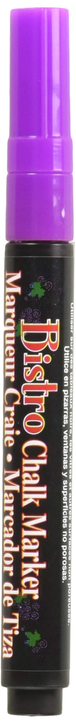 UCHIDA Fluorescent Violet Bistro Chalk Marker Fine Point - Non-Toxic, Vibrant Writing for Menu Boards, Glass, Blackboards & DIY Crafts