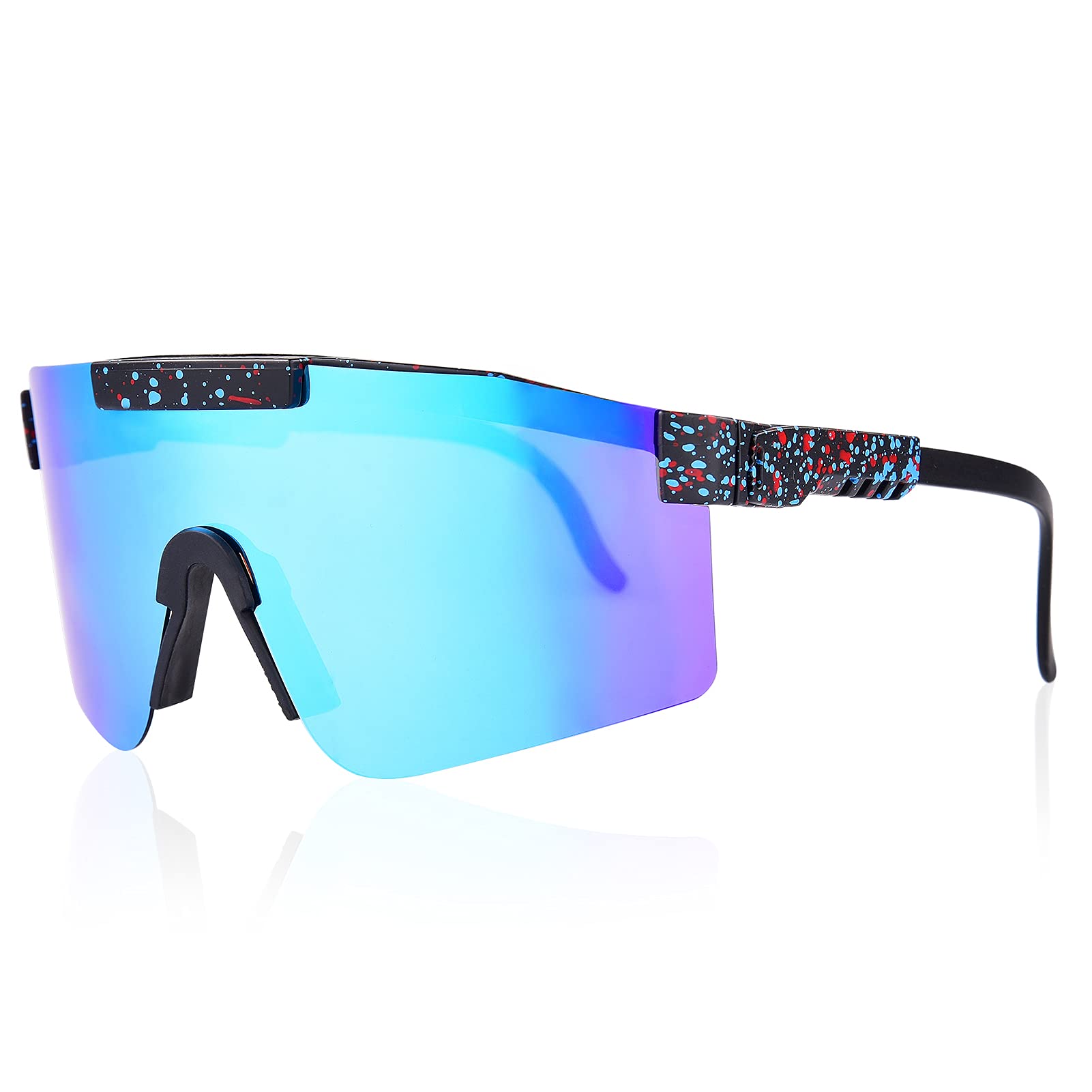Polarized Sports Sunglasses for Men & Women - UV Protection Cycling Sunglasses for Running, Hiking & Outdoor Activities