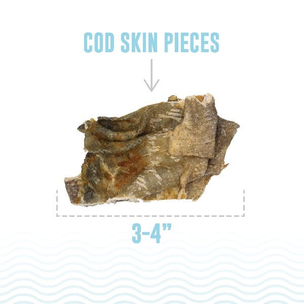 Premium Icelandic Cod Skin Dog Treats - All-Natural, High-Protein Chews for Dogs | Perfect for Training, Dental Health & Long-Lasting Enjoyment