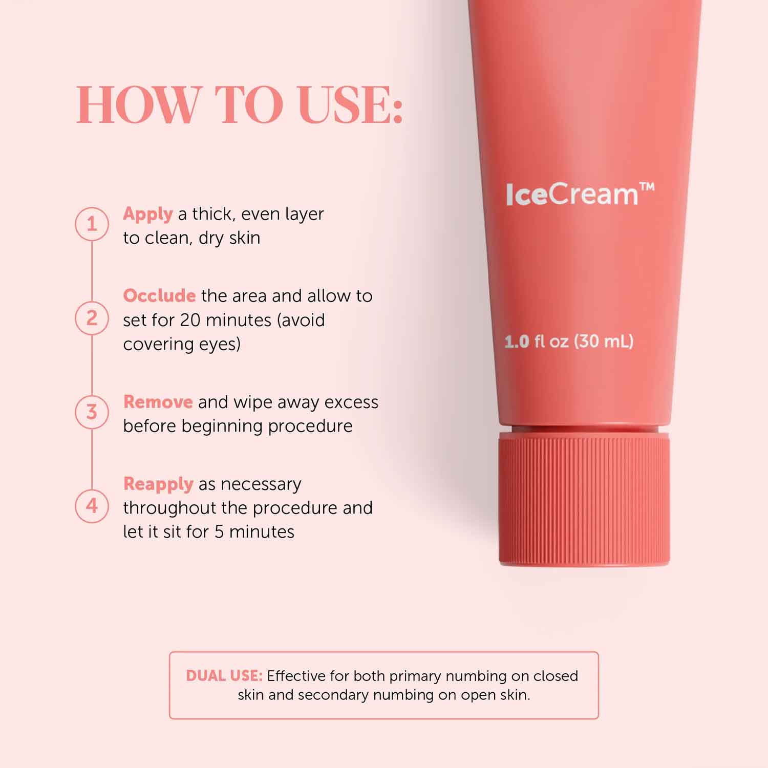 Tina Davies Ice Cream Topical Anesthetic - Numbing Cream for Tattoos, Waxing & Laser Hair Removal | Fast-Acting Pain Relief